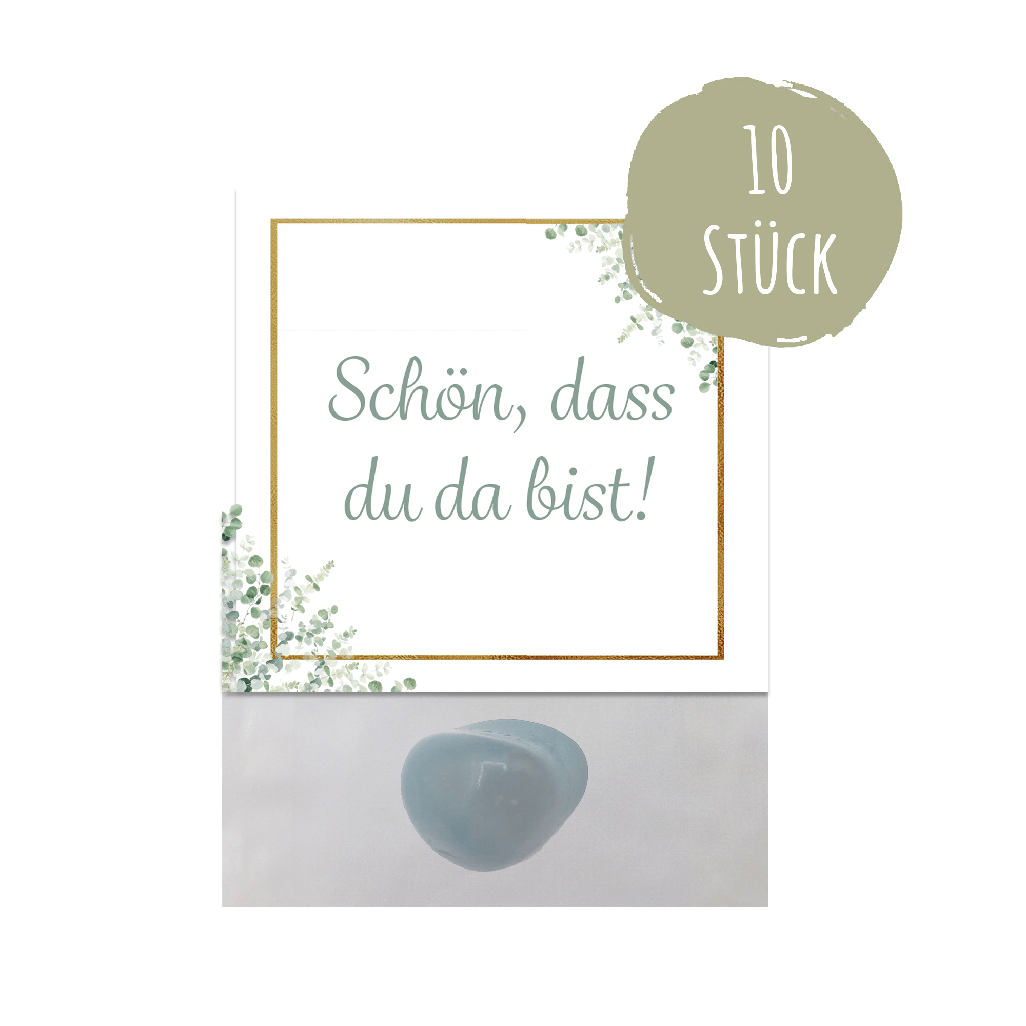 10er Set Glückssteine Hochzeit - Gastgeschenk Jeka - malmichbuntbest.com