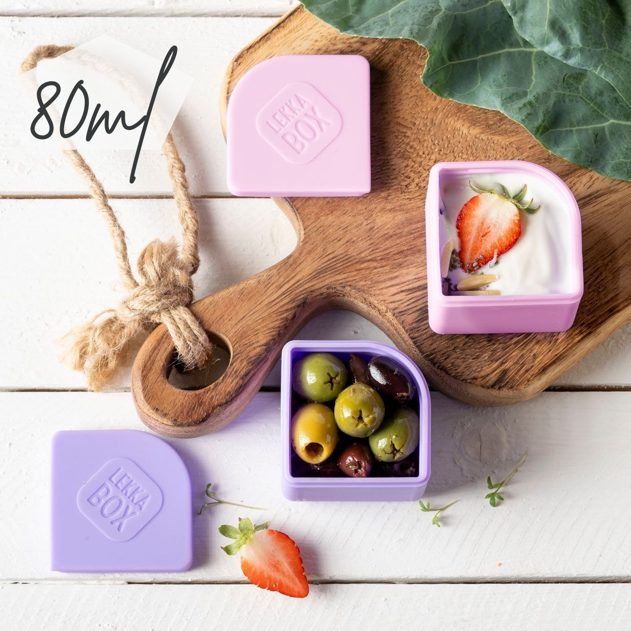 2er Set Lekkabox Silikondose - Lavender Lekkabox - malmichbuntbest.com