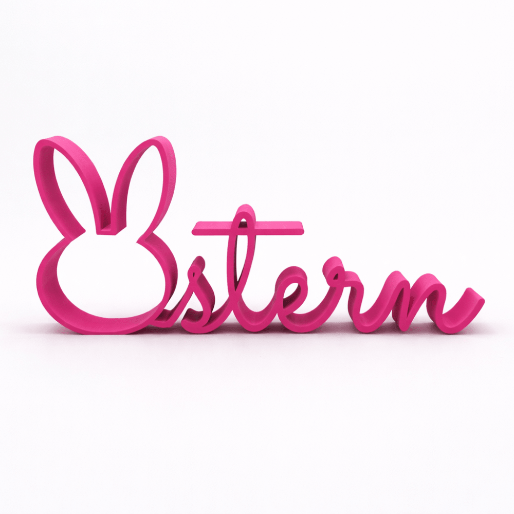 3D - Drucker Schriftzug „Ostern“ - pink Jeka - malmichbuntbest.com