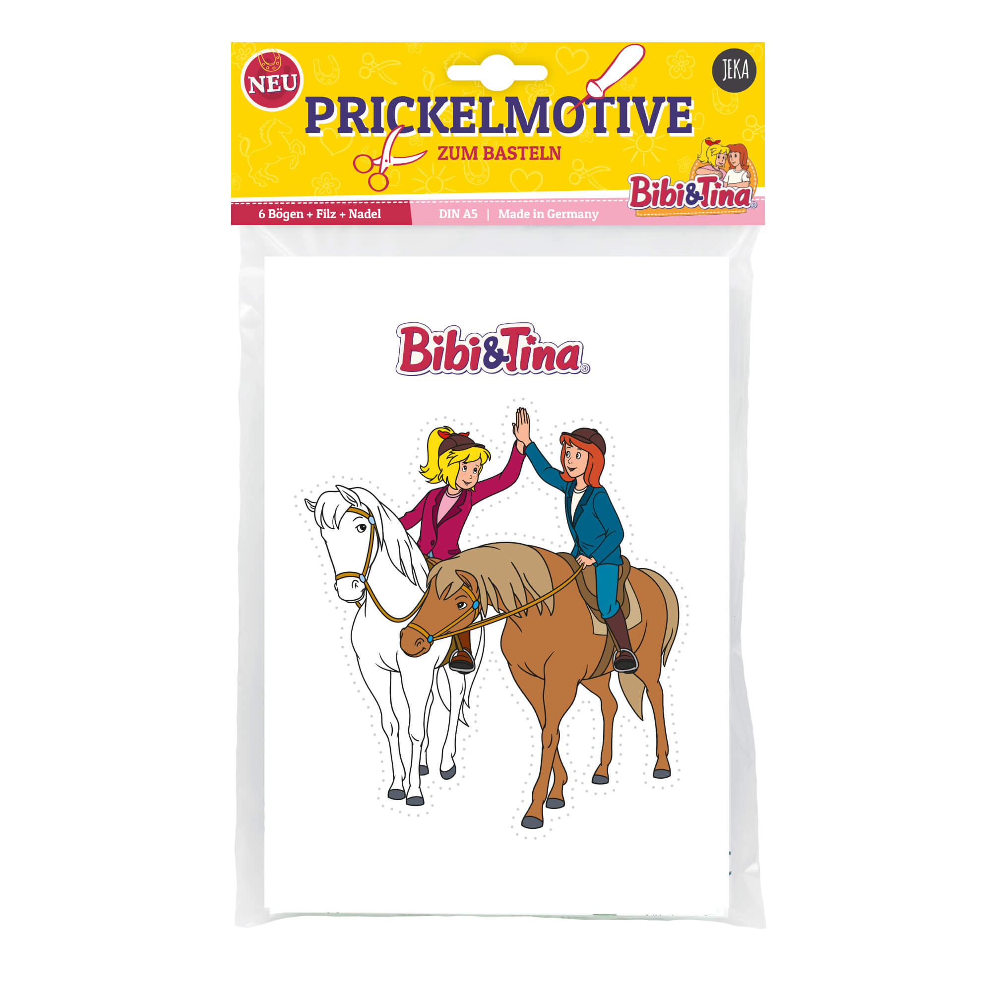 Bibi & Tina Prickelset zum Basteln Jeka - malmichbuntbest.com