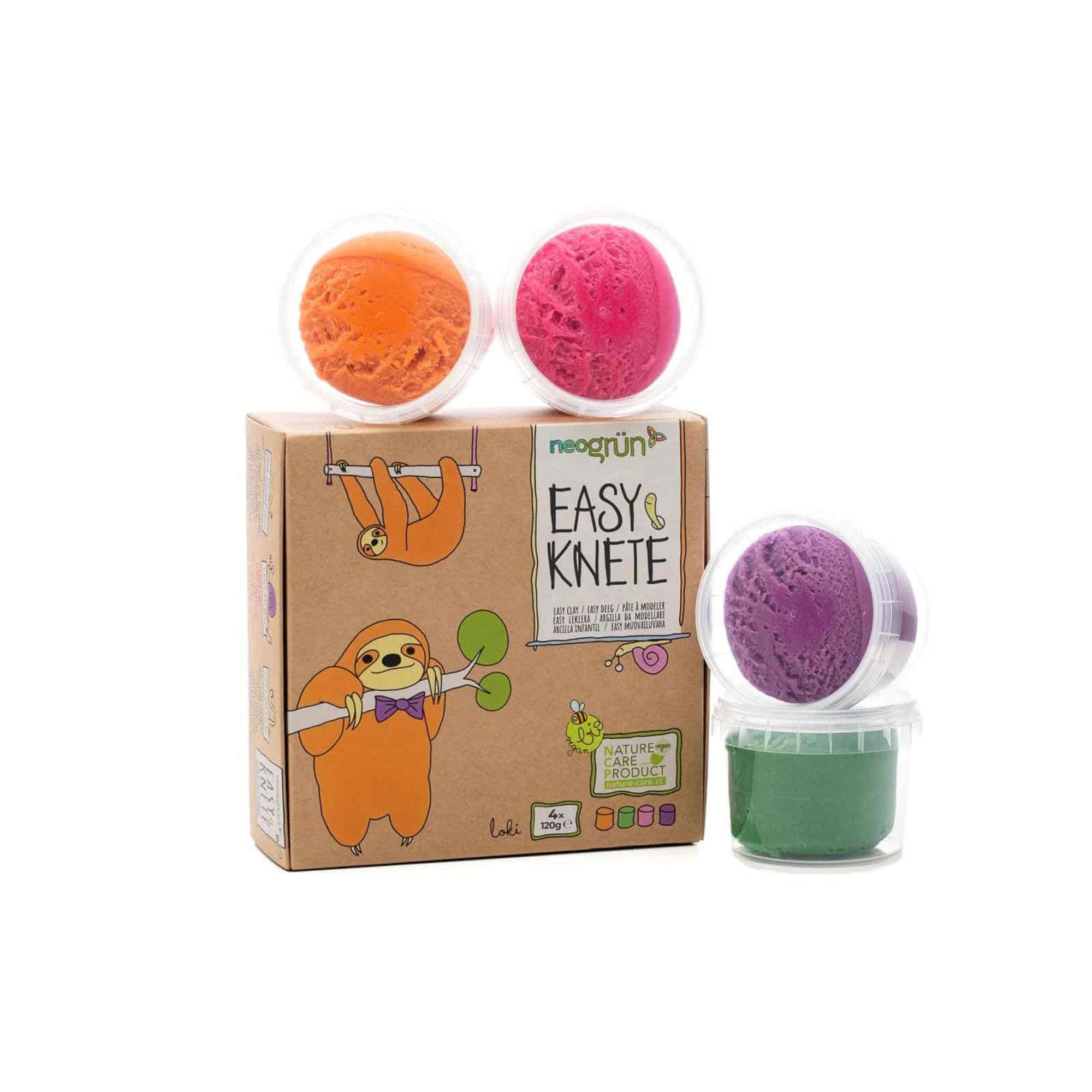 Bio Easy - Knete - 4er Set "Loki" neoGRÜN - malmichbuntbest.com