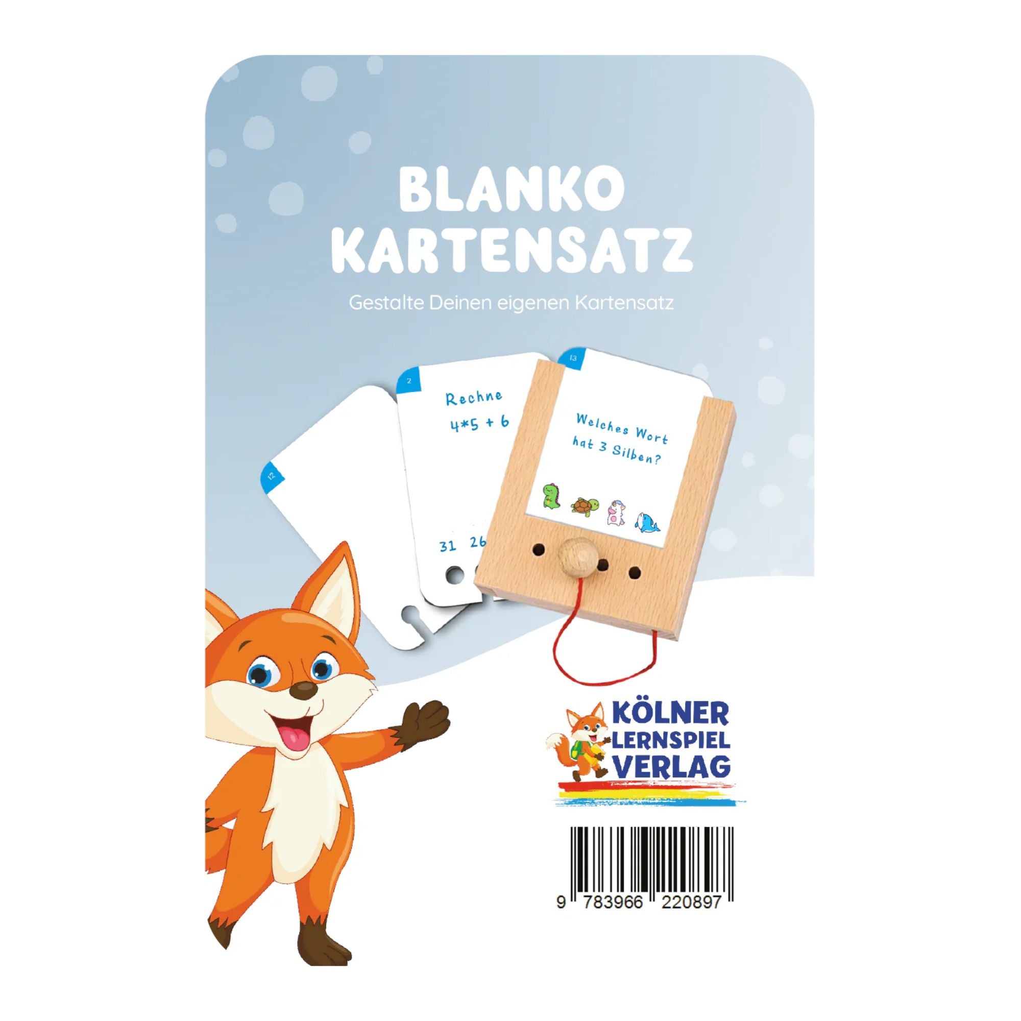 Blanko Kartensatz - Übungen für den Lochkasten Lernspielverlag - malmichbuntbest.com