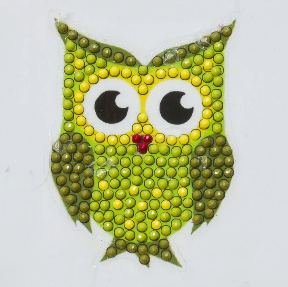 Crystal Art Sticker Kit - Motiv Eule Craft Buddy - malmichbuntbest.com