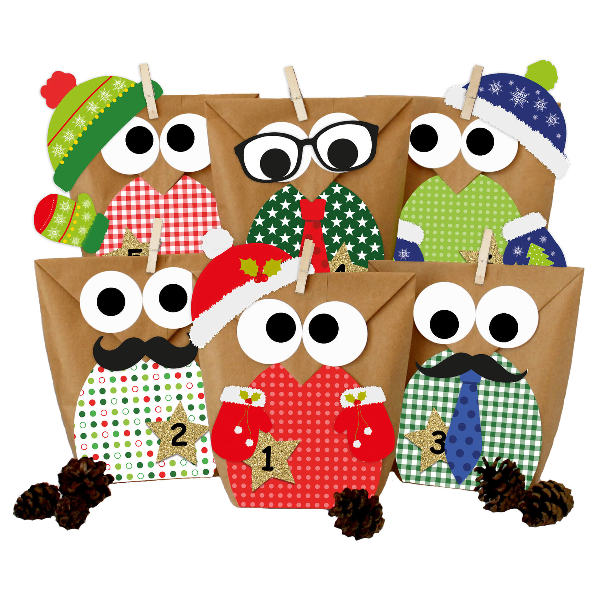 DIY Eulen Adventskalender Papierdrachen Papierdrachen - malmichbuntbest.com