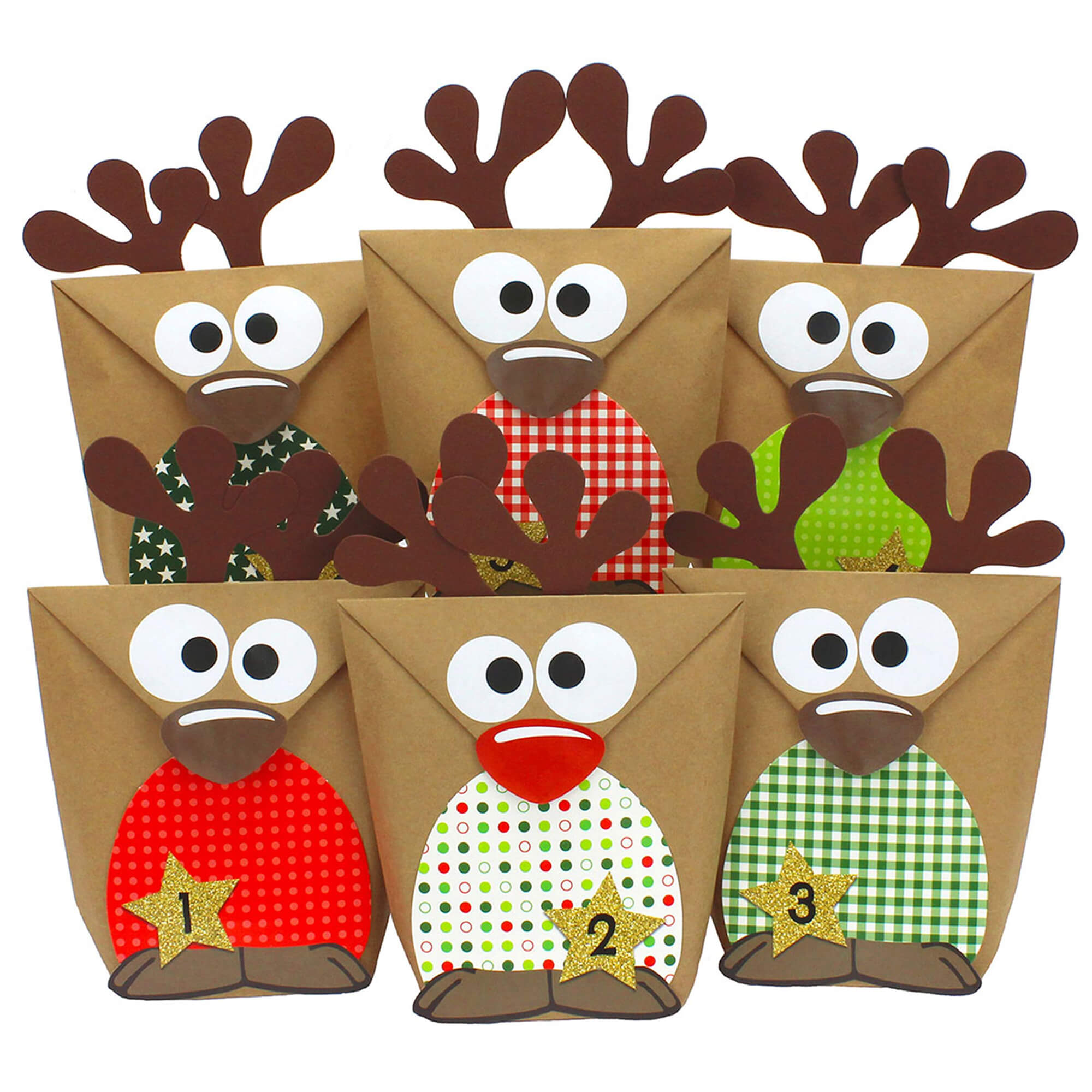 DIY Rentier Adventskalender Papierdrachen Papierdrachen - malmichbuntbest.com