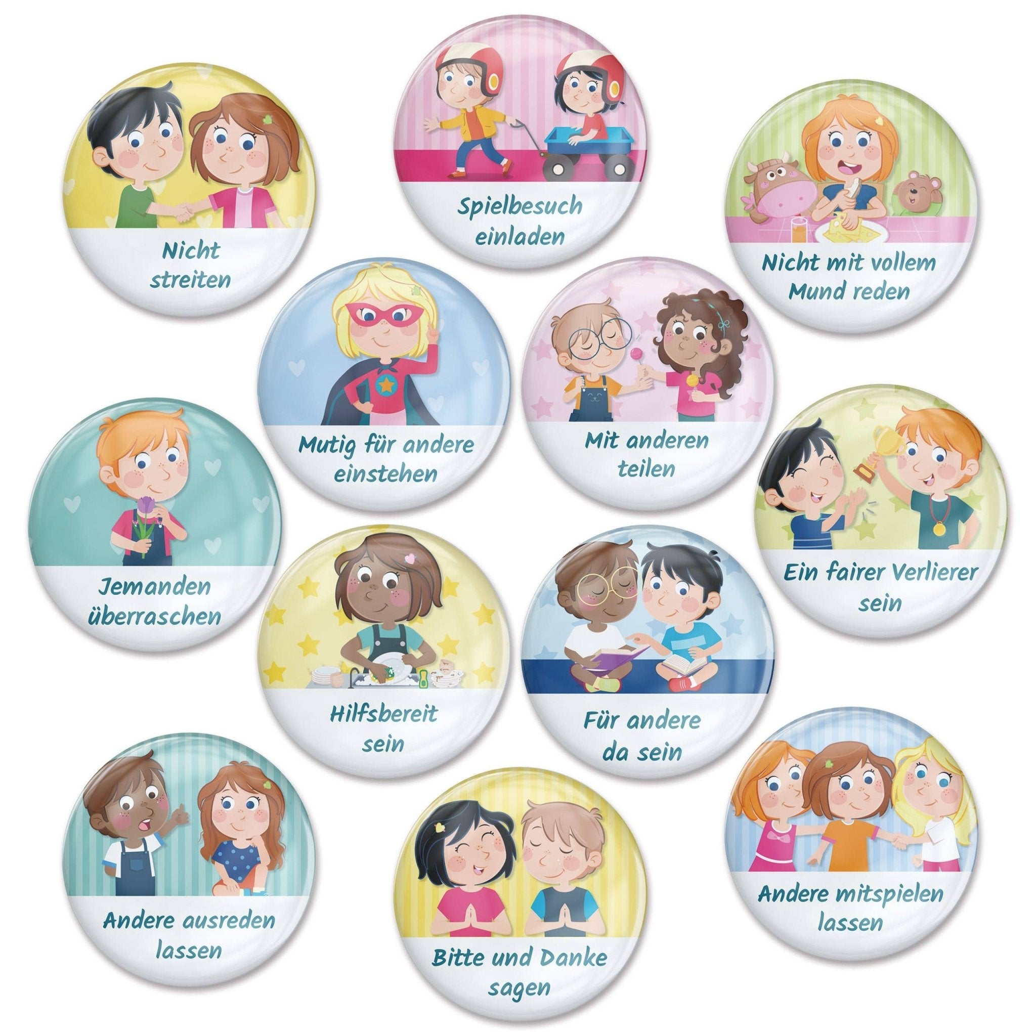 Erweiterungs - Set für Magnettafel "Fair und höflich" Papierdrachen - malmichbuntbest.com