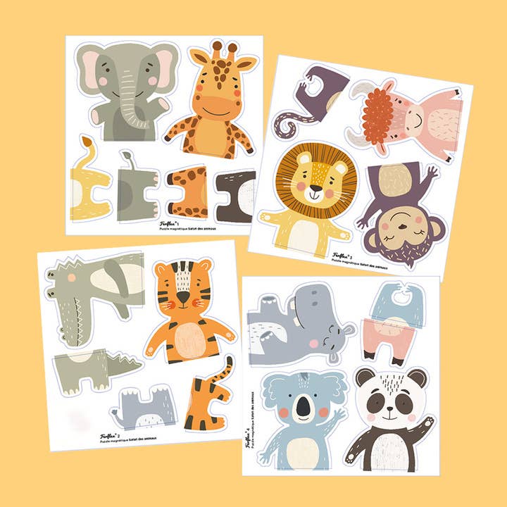 Ferflex Magnetpuzzle – Safari - Tiere Ferflex - malmichbuntbest.com