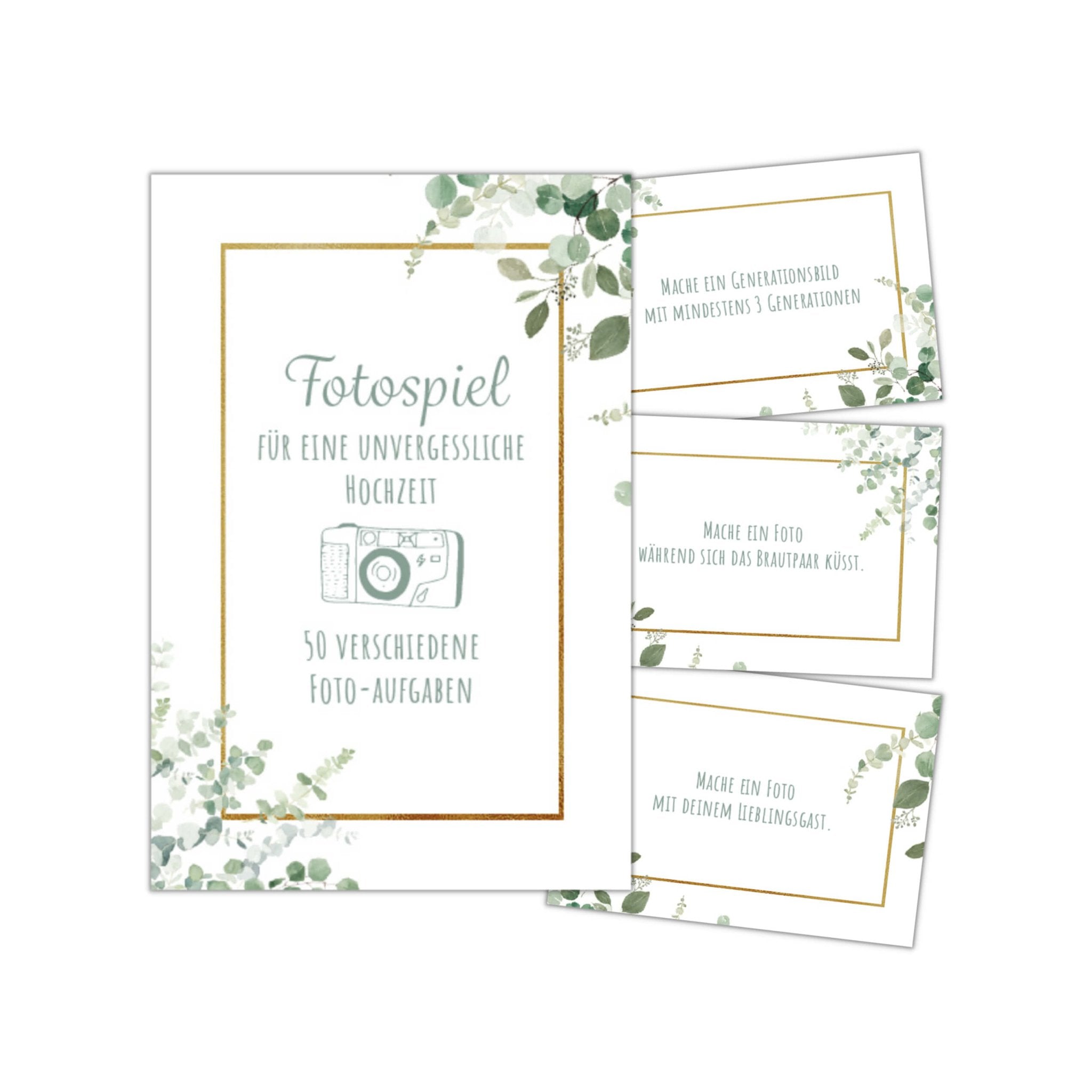 Fotospiel Hochzeit - 50 Fotoaufgaben Jeka - malmichbuntbest.com