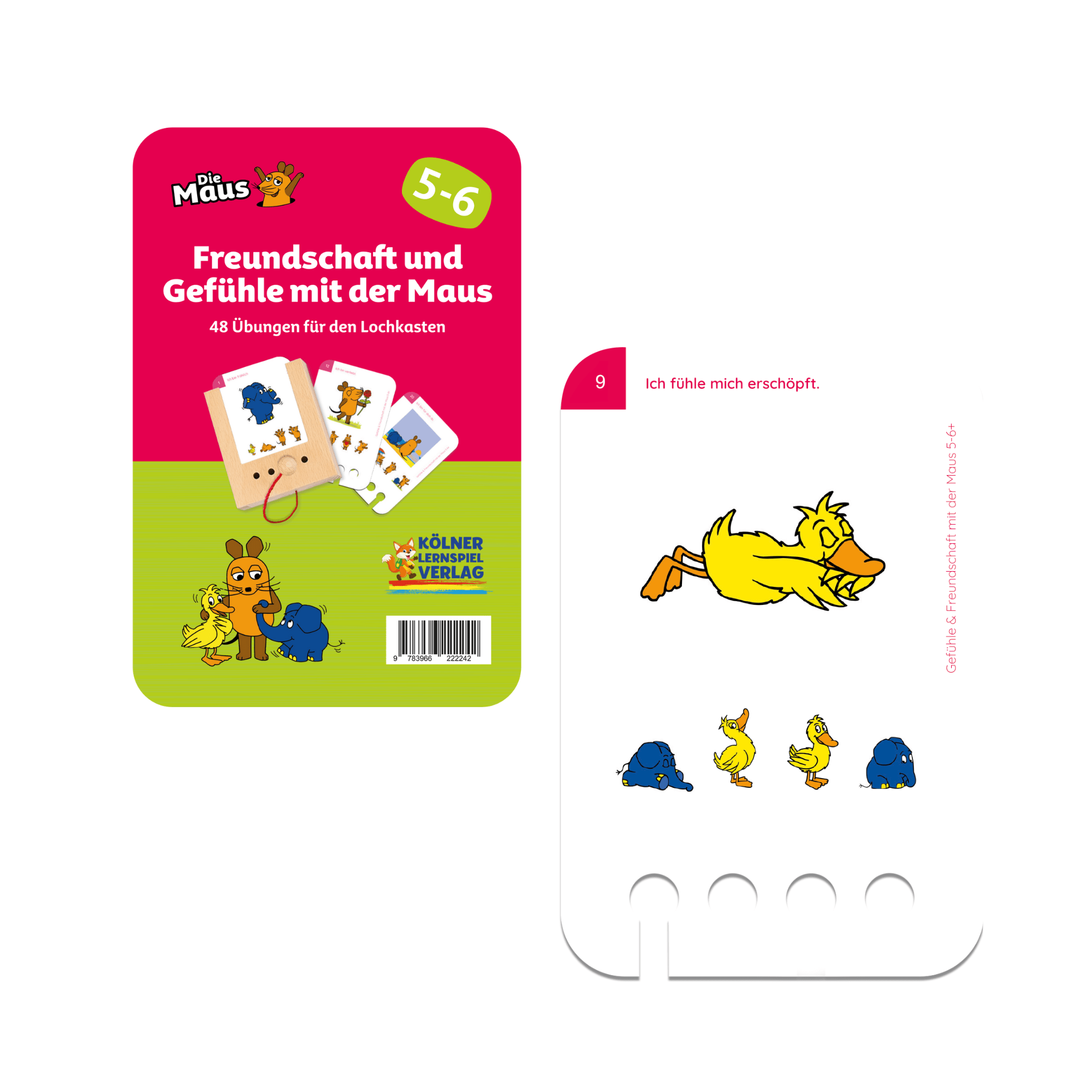 Freundschaft und Gefühle mit der Maus 5 - 6+ - Übungen für den Lochkasten Lernspielverlag - malmichbuntbest.com