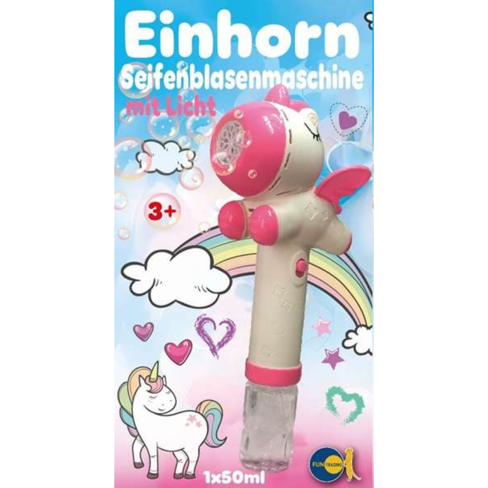 Funtrading - Seifenblasenmaschine Einhorn Pink Funtrading - malmichbuntbest.com