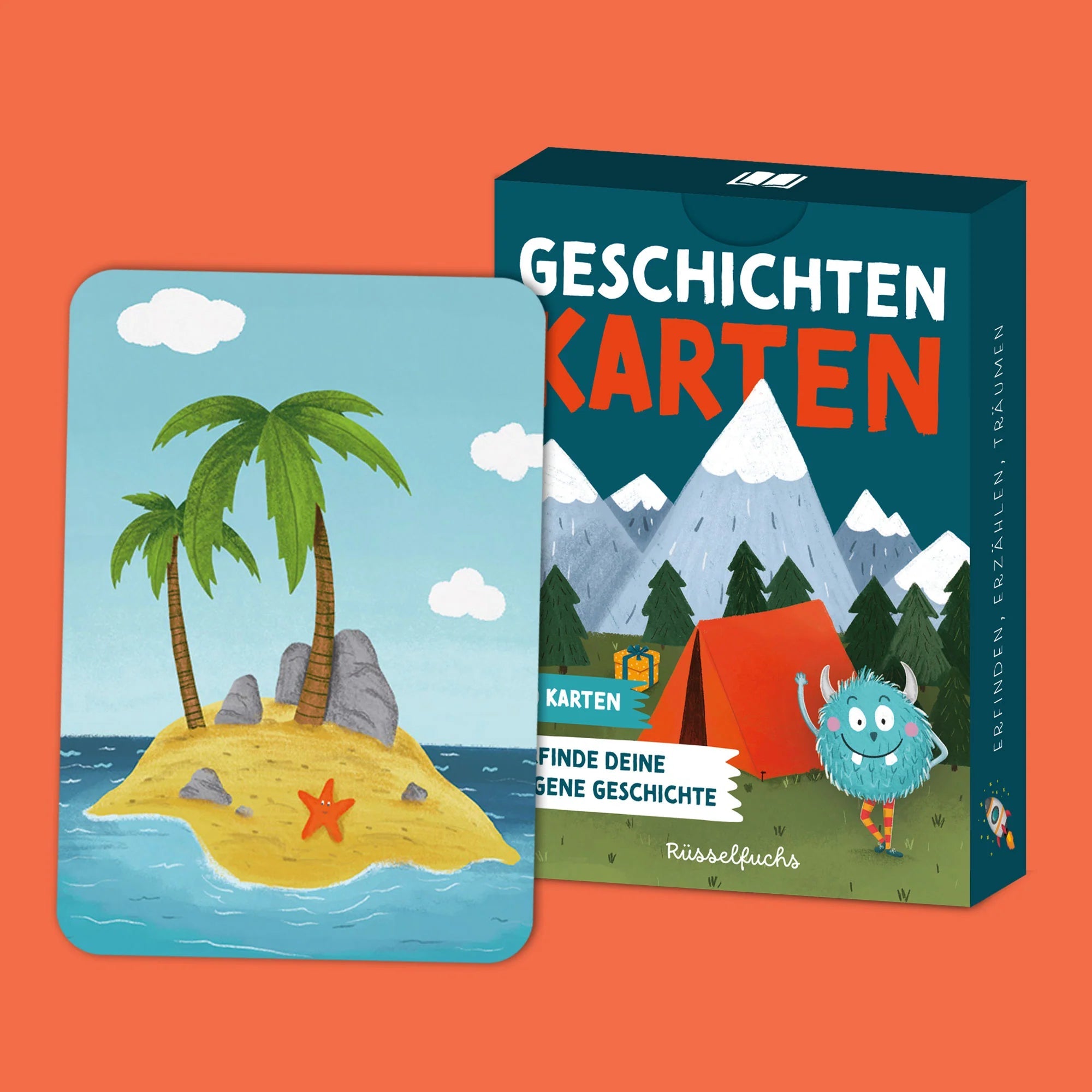 Geschichtenkarten - Kartenspiel für Kinder Rüsselfuchs - malmichbuntbest.com