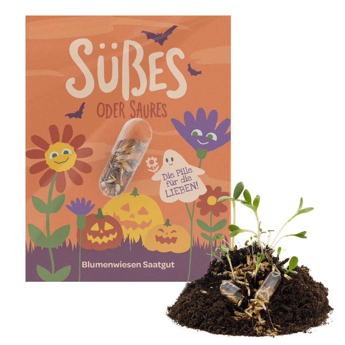 Halloween Saatpille "Süßes oder Saures" - Süßes TDJ Stadtgärtner GmbH - malmichbuntbest.com