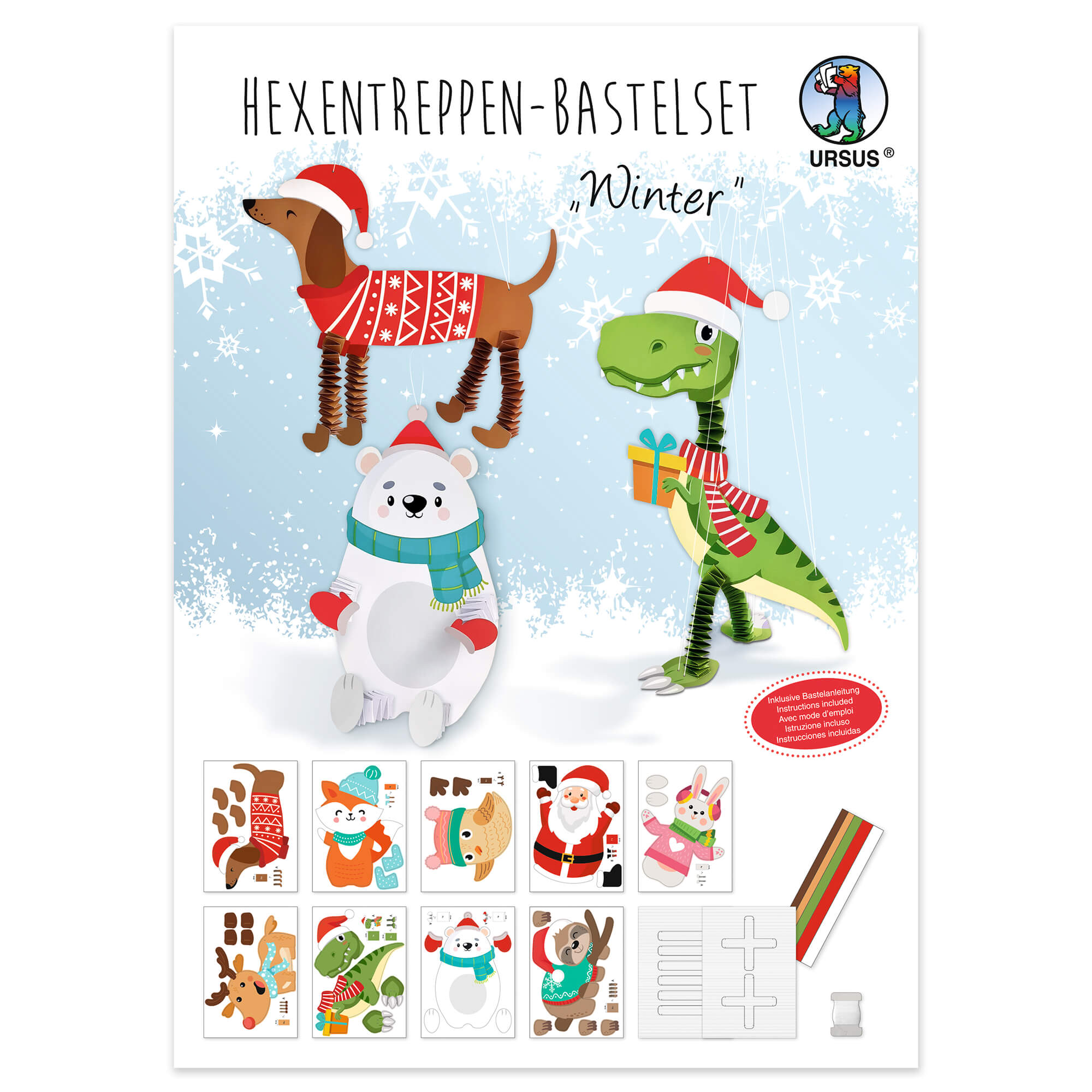 Hexentreppen - Bastelset Winter Ursus - malmichbuntbest.com