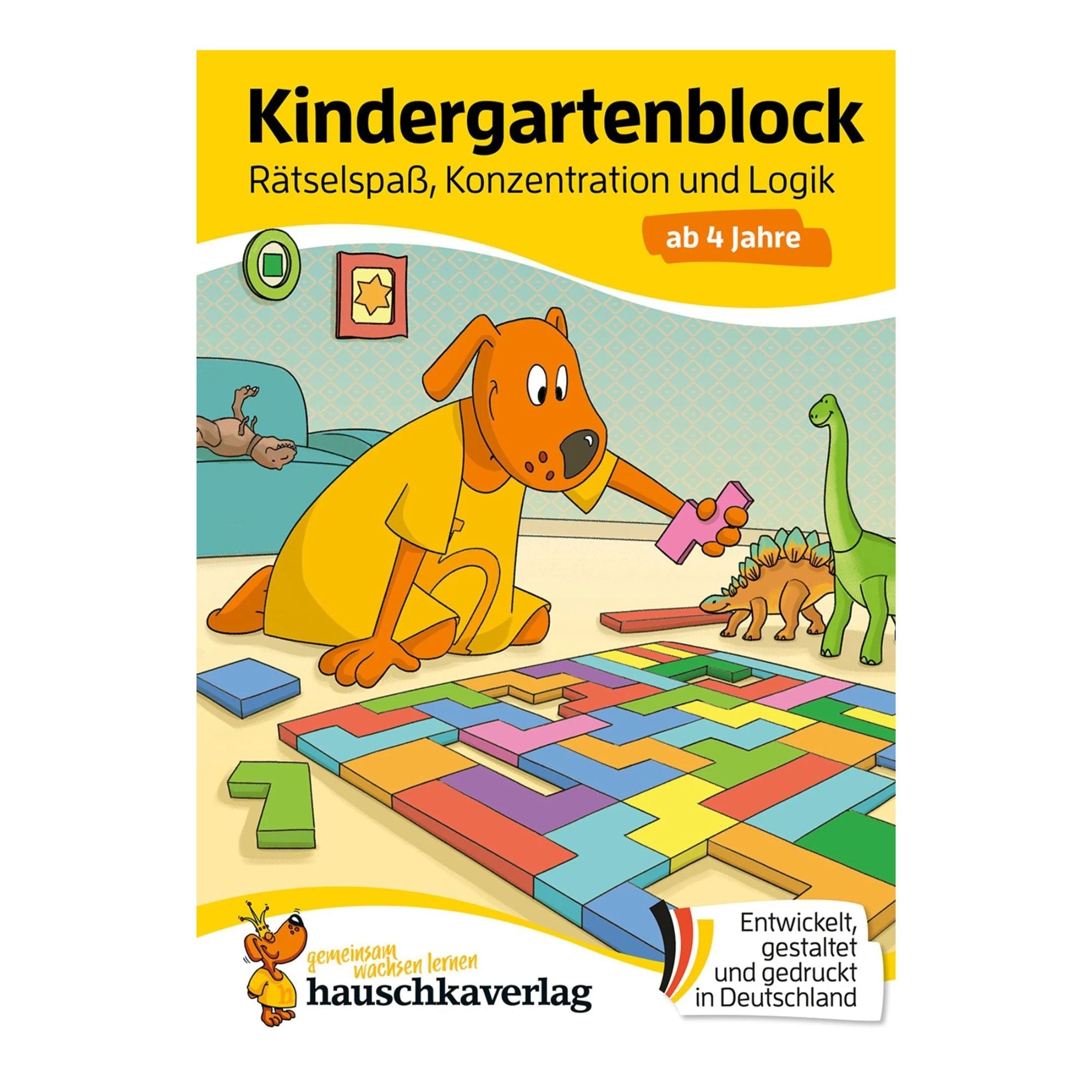 Kindergartenblock – Rätselspaß, Konzentration und Logik ab 4 Jahre Nr. 606 Hauschka Verlag - malmichbuntbest.com