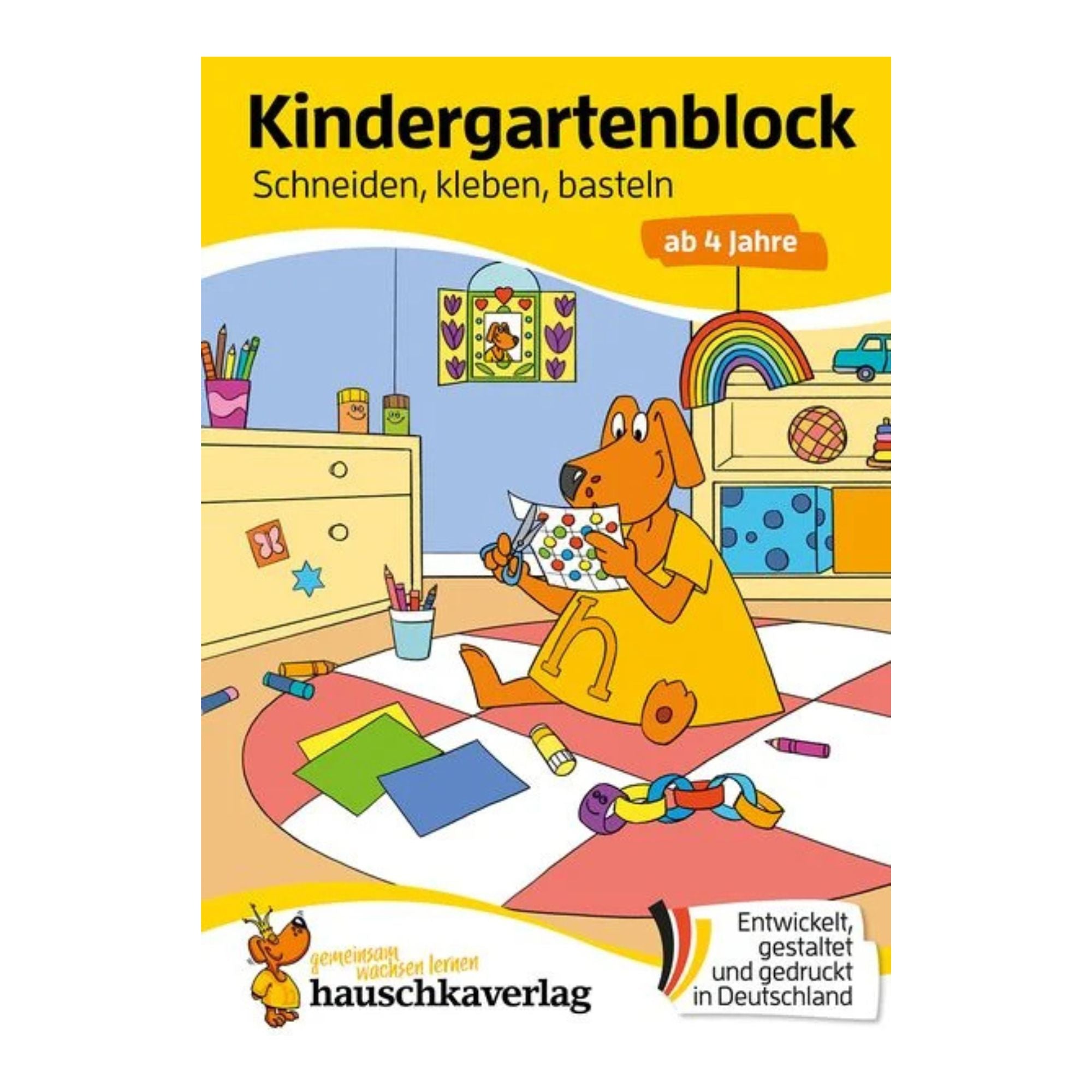 Kindergartenblock – Schneiden, kleben, basteln ab 4 Jahre Nr. 629 Hauschka Verlag - malmichbuntbest.com