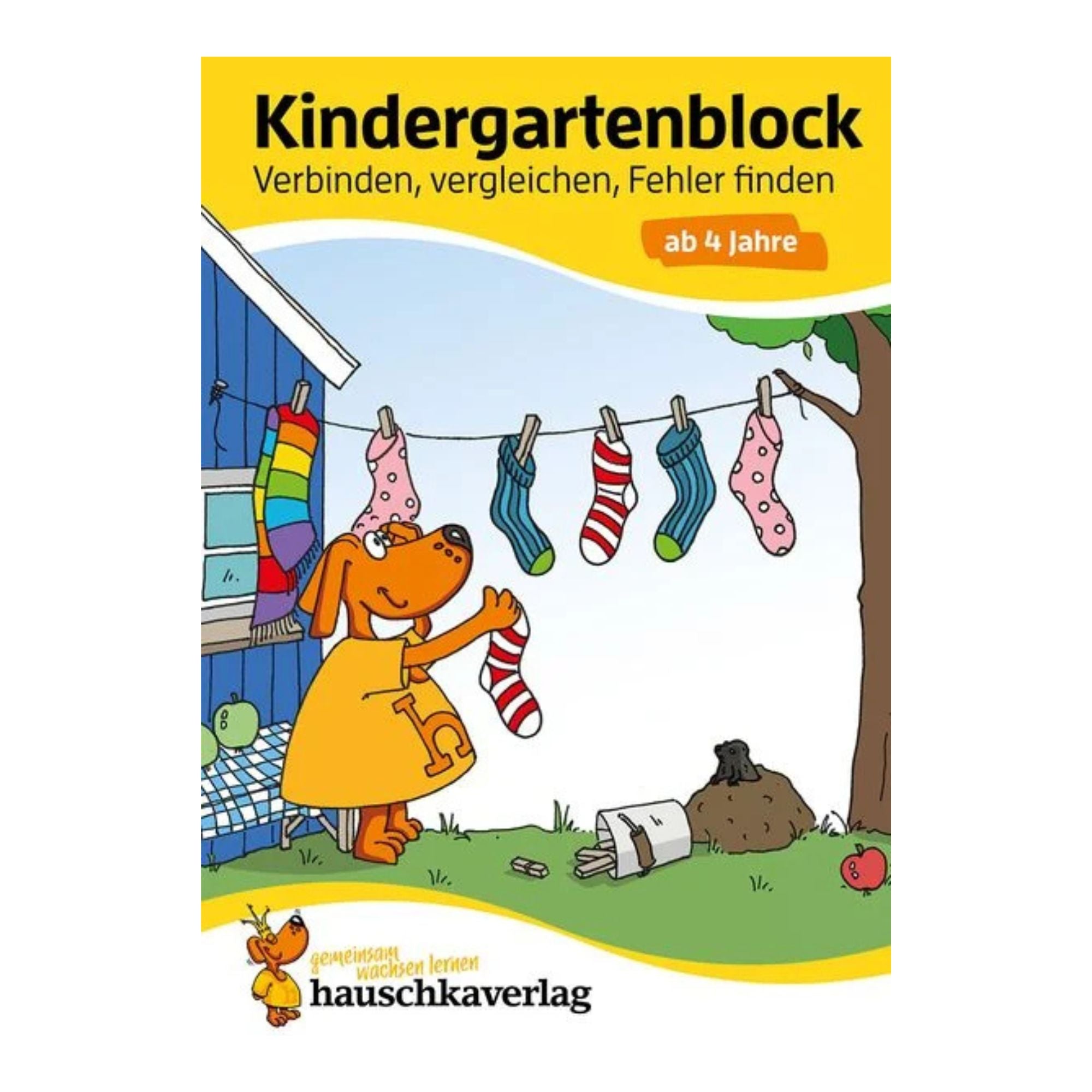 Kindergartenblock – Verbinden, vergleichen, Fehler finden ab 4 Jahre - Nr. 622 Hauschka Verlag - malmichbuntbest.com