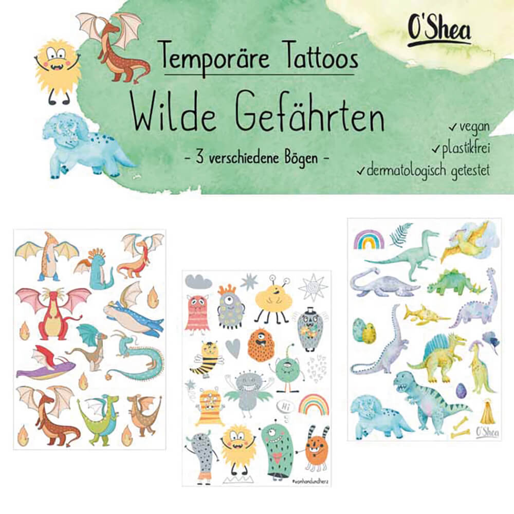 Kindertattoo Wilde Gefährten Jeka - malmichbuntbest.com