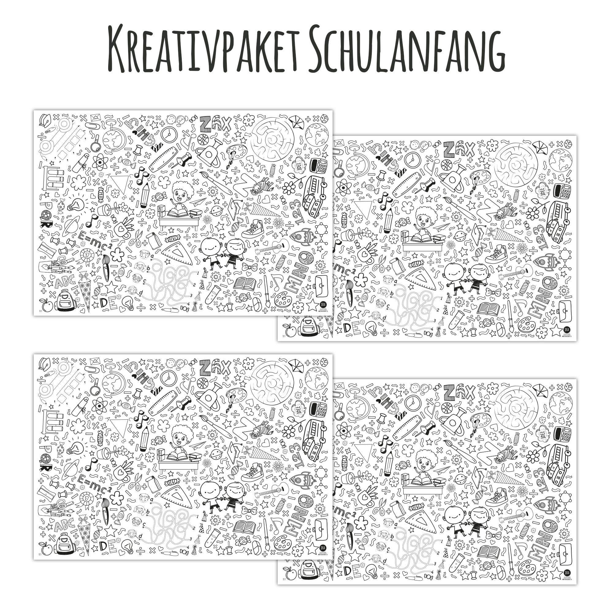 Kleine Maldecke 4er Paket Schulanfang Jeka - malmichbuntbest.com