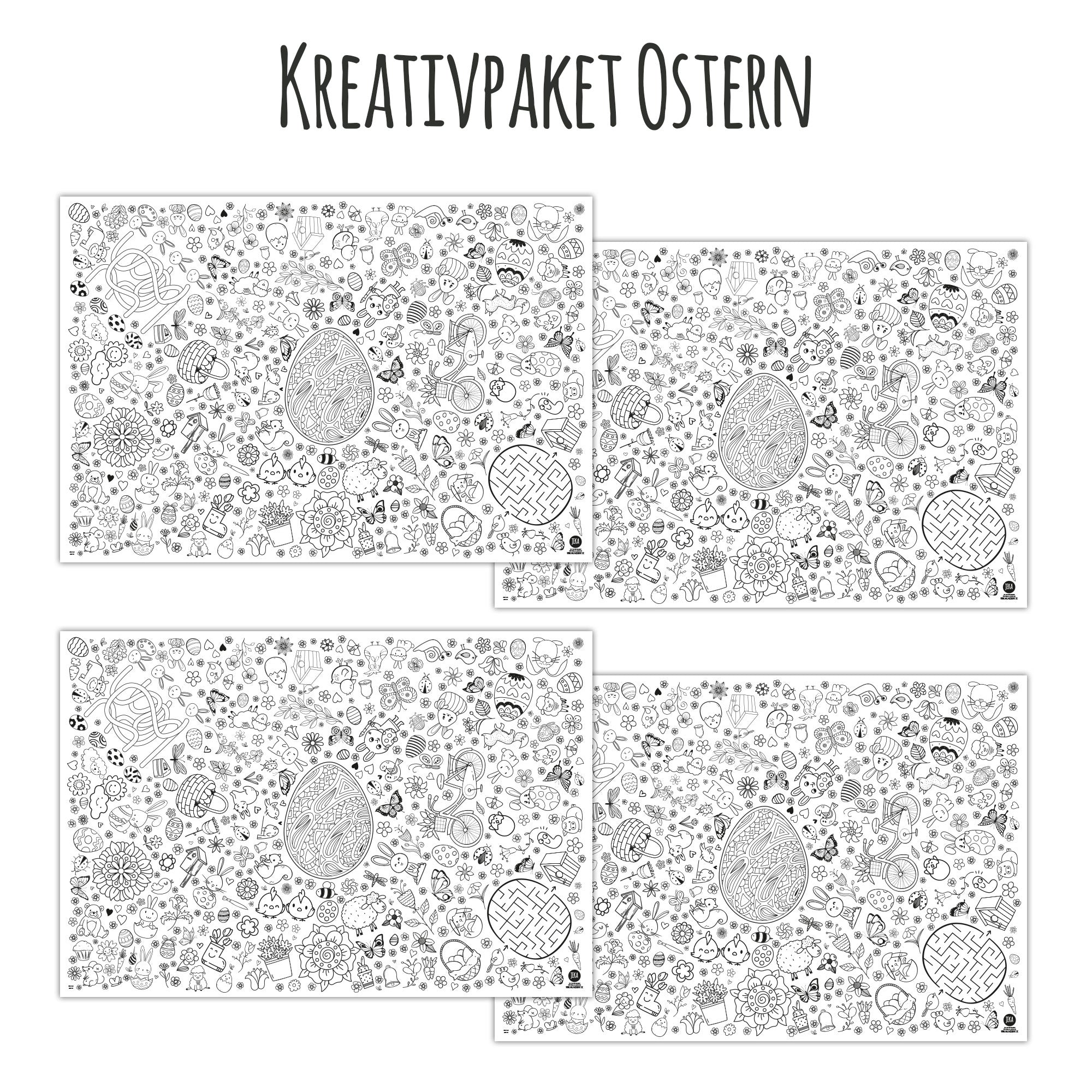 Kleine Maldecke Mix - Paket Ostern Jeka - malmichbuntbest.com