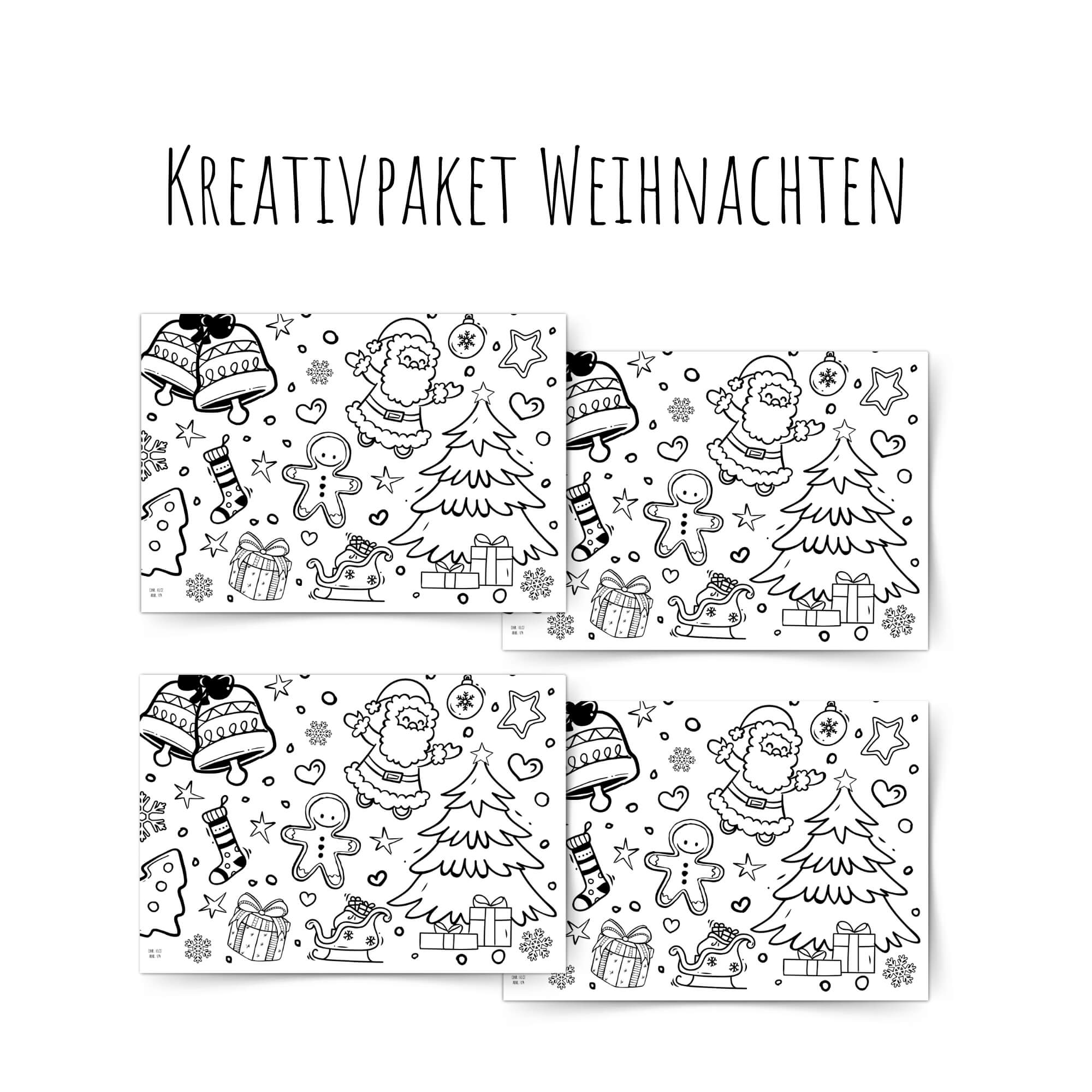 Kleine Maldecke Mix - Paket Weihnachten Jeka - malmichbuntbest.com