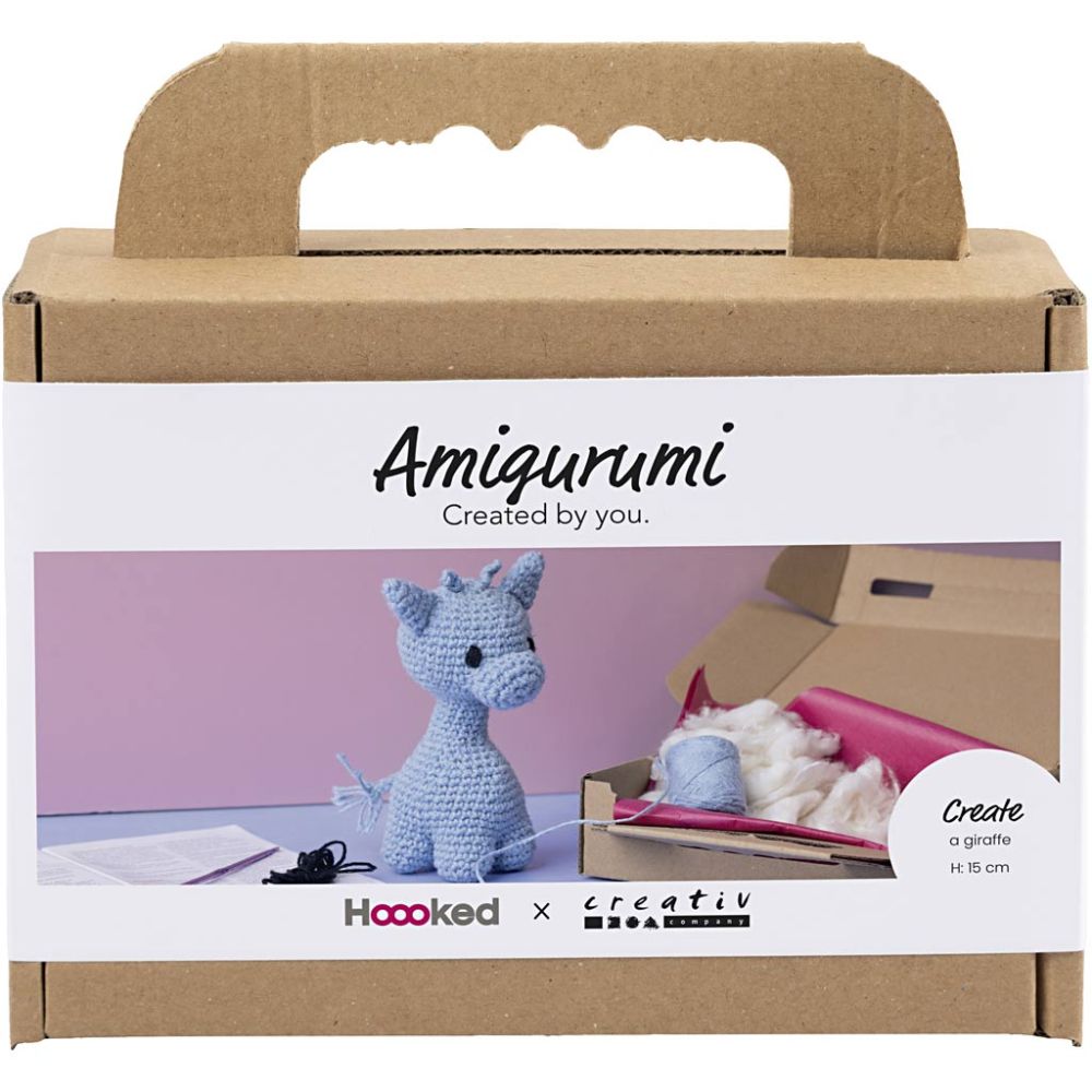 Kreativ Set Amigurumi – Süße Giraffe in Hellblau häkeln Creativ Company - malmichbuntbest.com