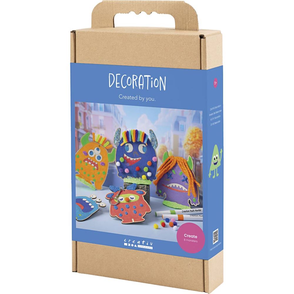 Kreativ Set Dekoration – Lustige Monster basteln für Kinder Creativ Company - malmichbuntbest.com