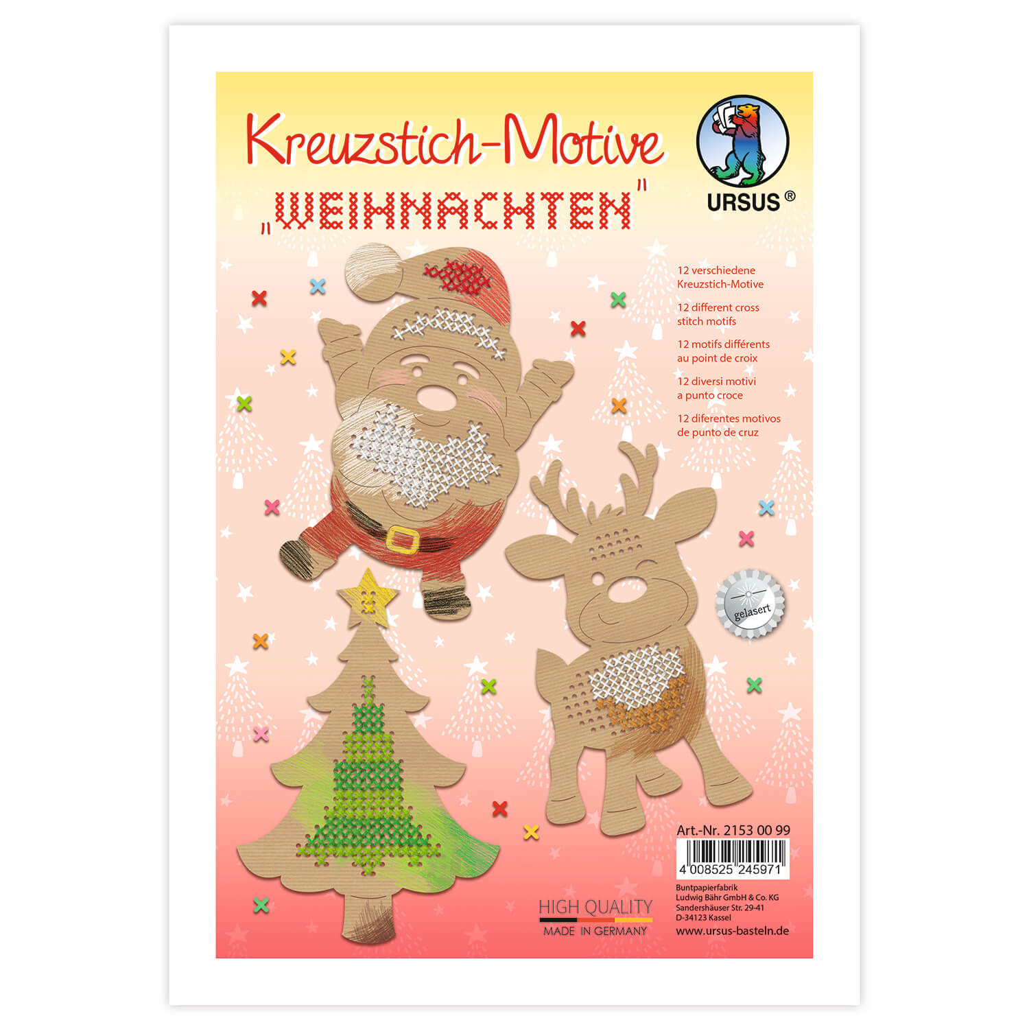 Kreuzstich - Motive Weihnachten Ursus - malmichbuntbest.com