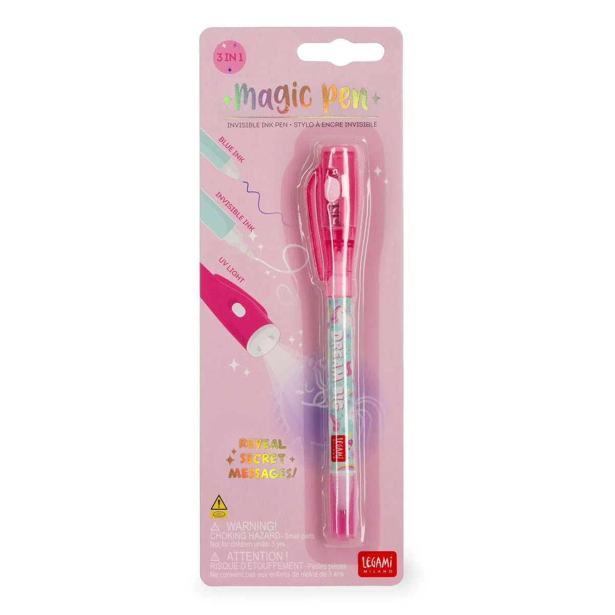 Legami Magic Pen - Stift mit Unsichtbarer Tinte Einhorn Legami - malmichbuntbest.com