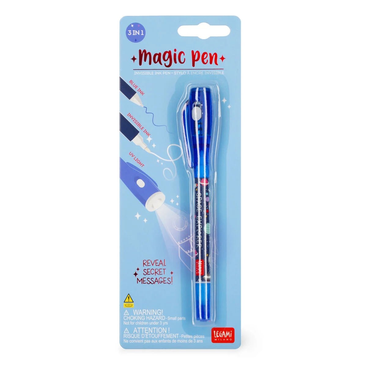 Legami Magic Pen - Stift mit Unsichtbarer Tinte Weltraum Legami - malmichbuntbest.com
