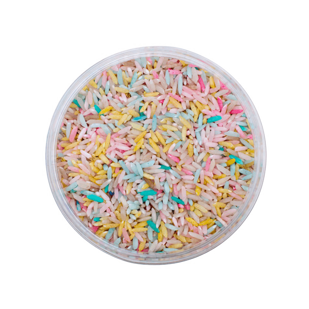 Leukmetletters - Sensorik Spielreis – Einhorn-Mix Leukmetletters - malmichbuntbest.com