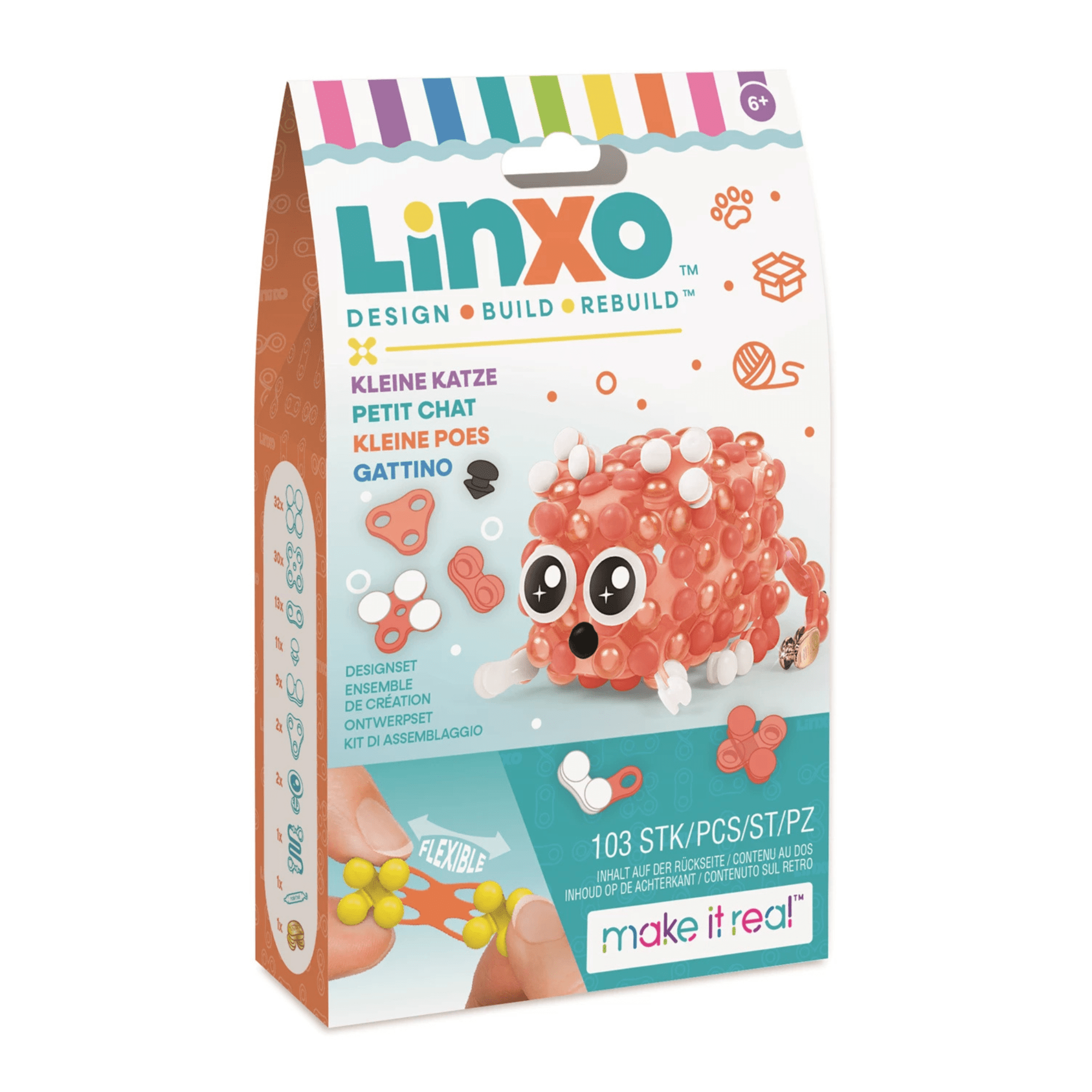 Linxo Schlüsselanhänger - Bastelset - kleine Katze Make it Real - malmichbuntbest.com