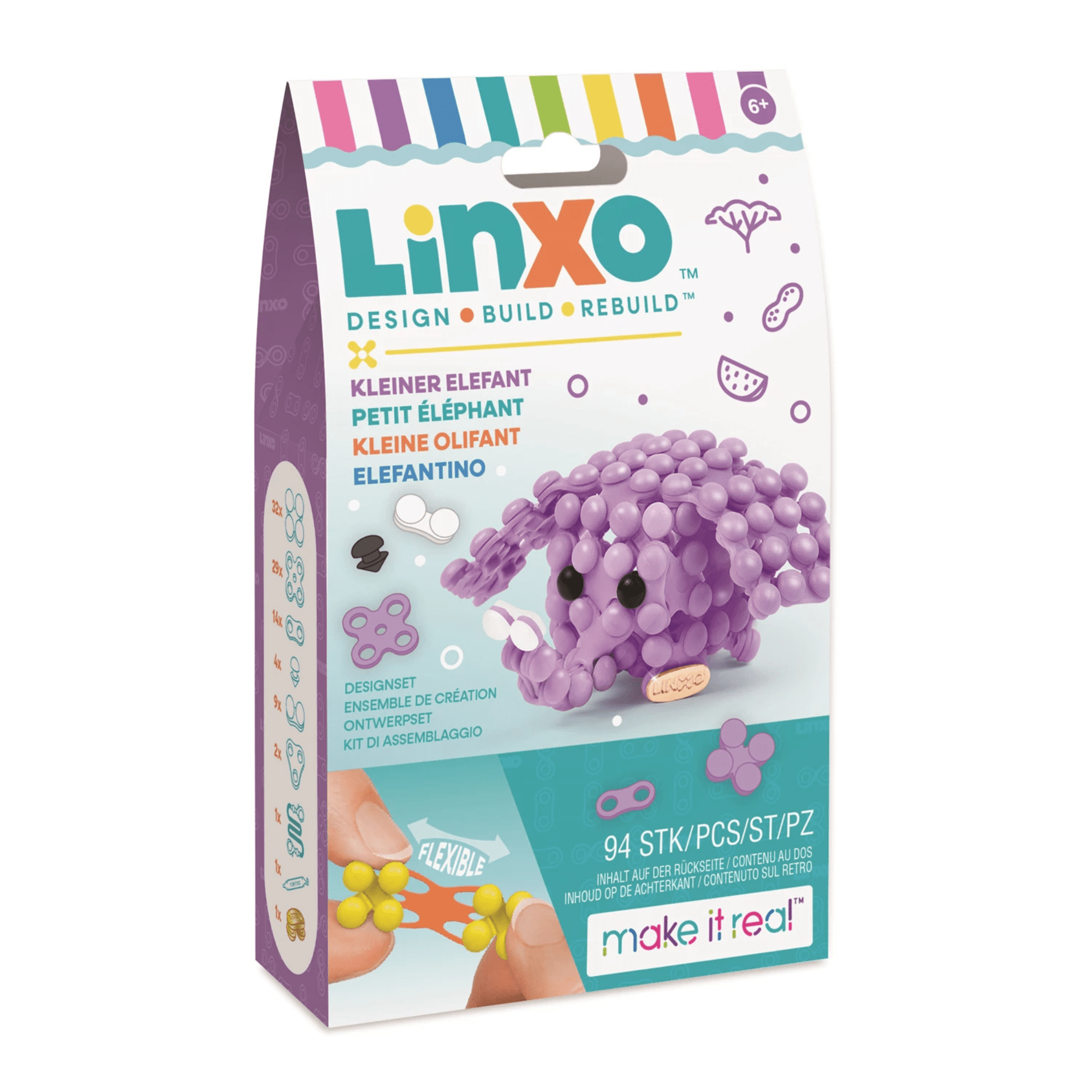 Linxo Schlüsselanhänger - Bastelset - kleiner Elefant Make it Real - malmichbuntbest.com