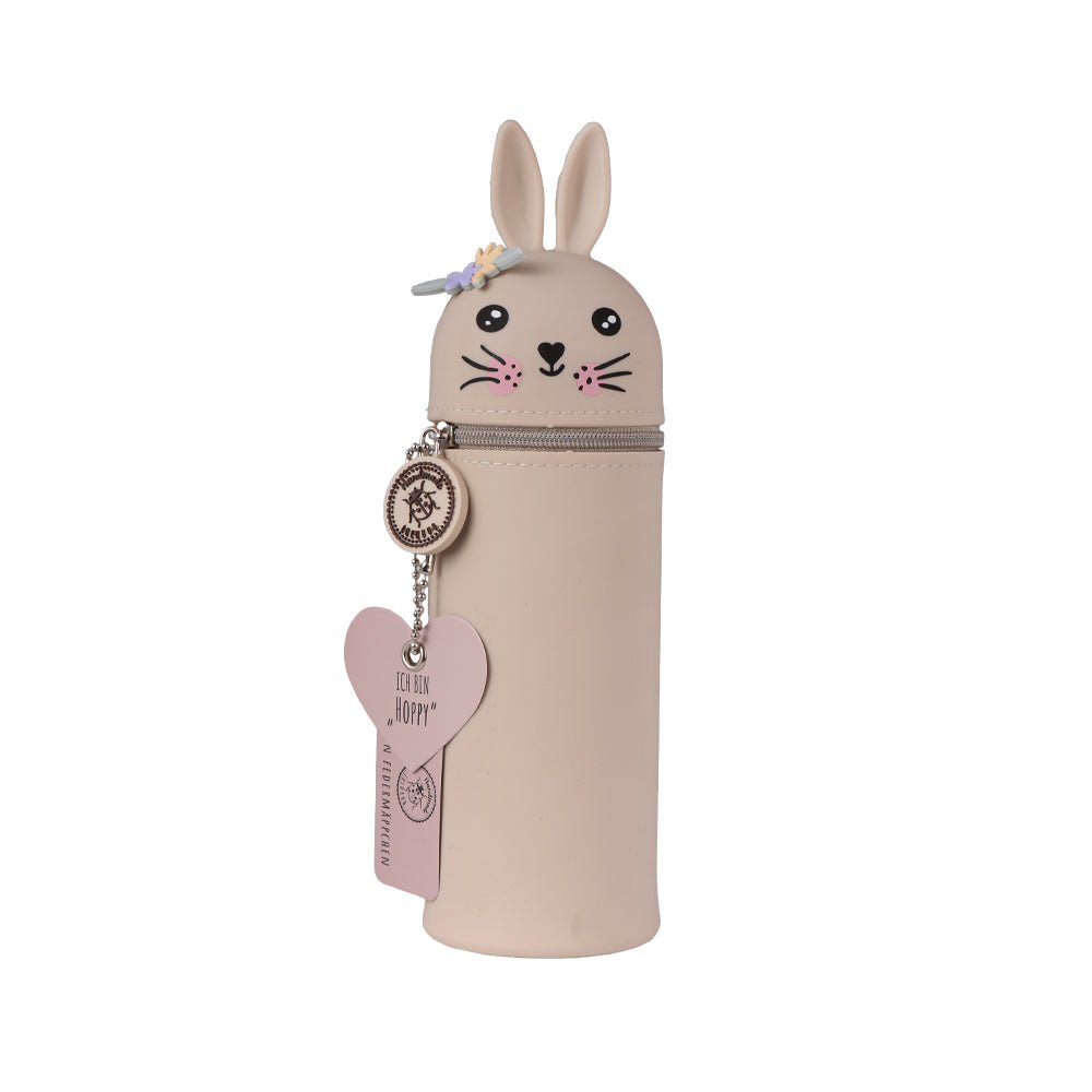 Lulubug Lustiges Tiermäppchen aus Silikon Hase „Hoppy“ Bell Trade - malmichbuntbest.com