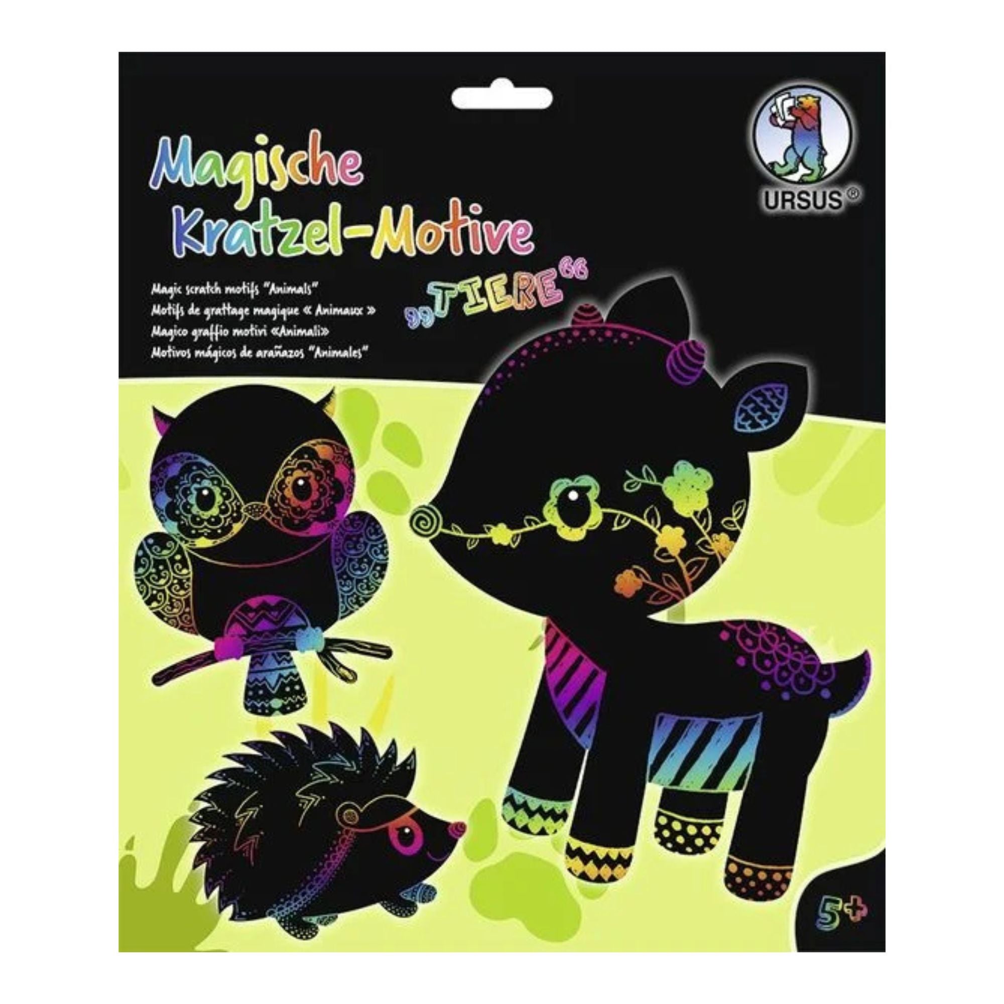 Magische Kratzel - Motive "Tiere" Ursus - malmichbuntbest.com