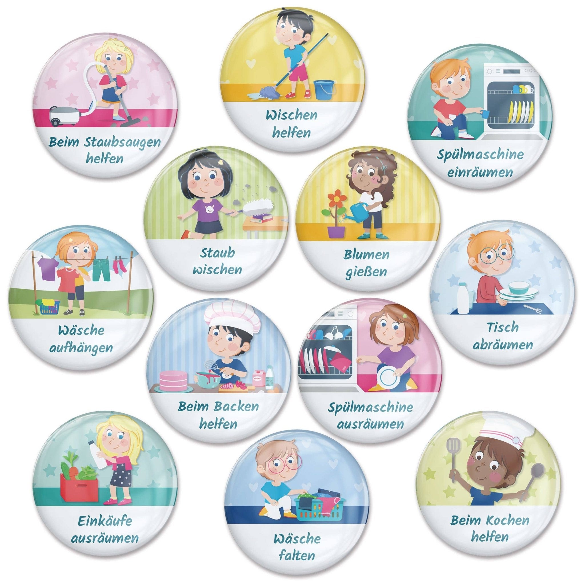 Magnet - Erweiterungs - Set "Kleine Helfer" Papierdrachen - malmichbuntbest.com