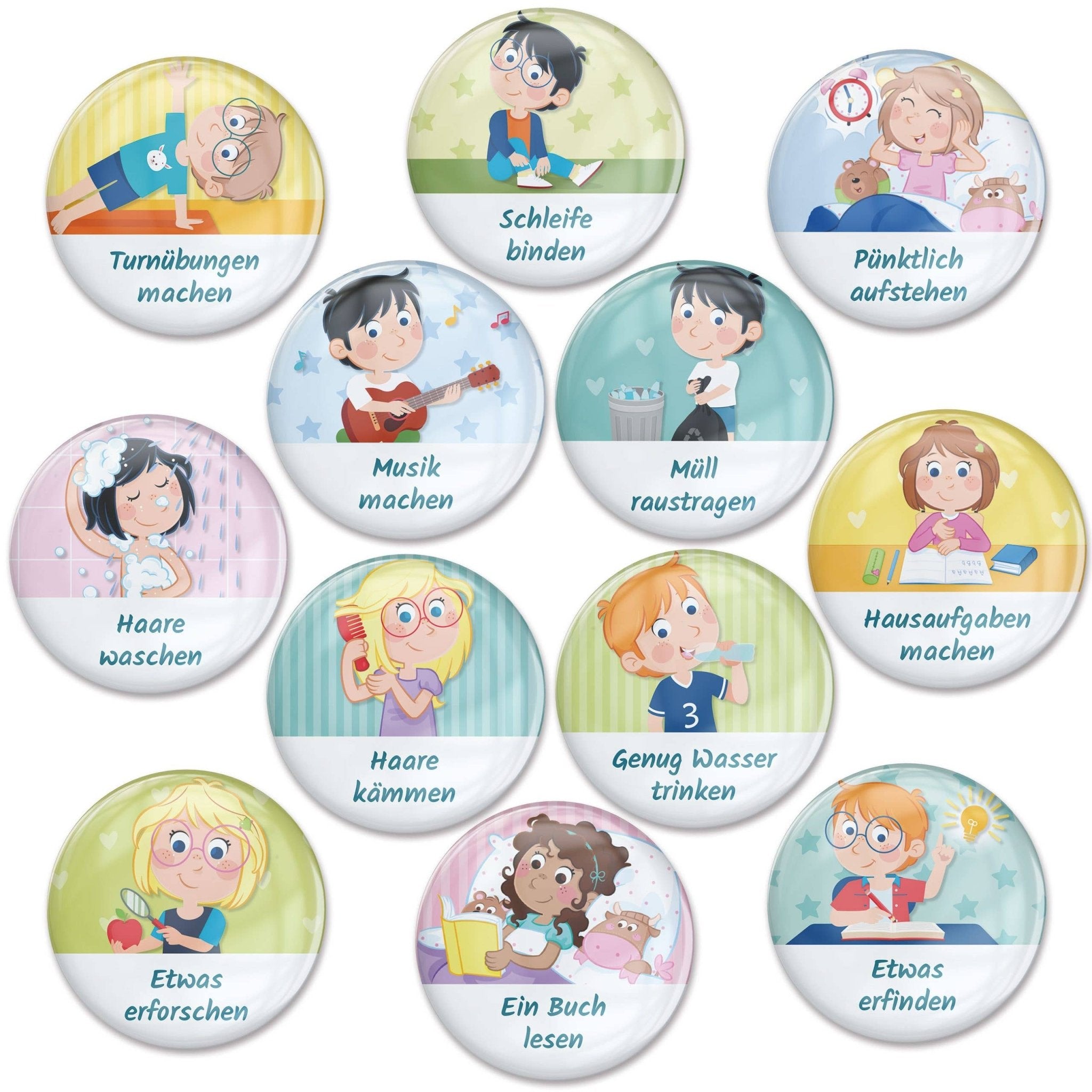 Magnet - Erweiterungs - Set "Kreativ & Selbstständig" Papierdrachen - malmichbuntbest.com