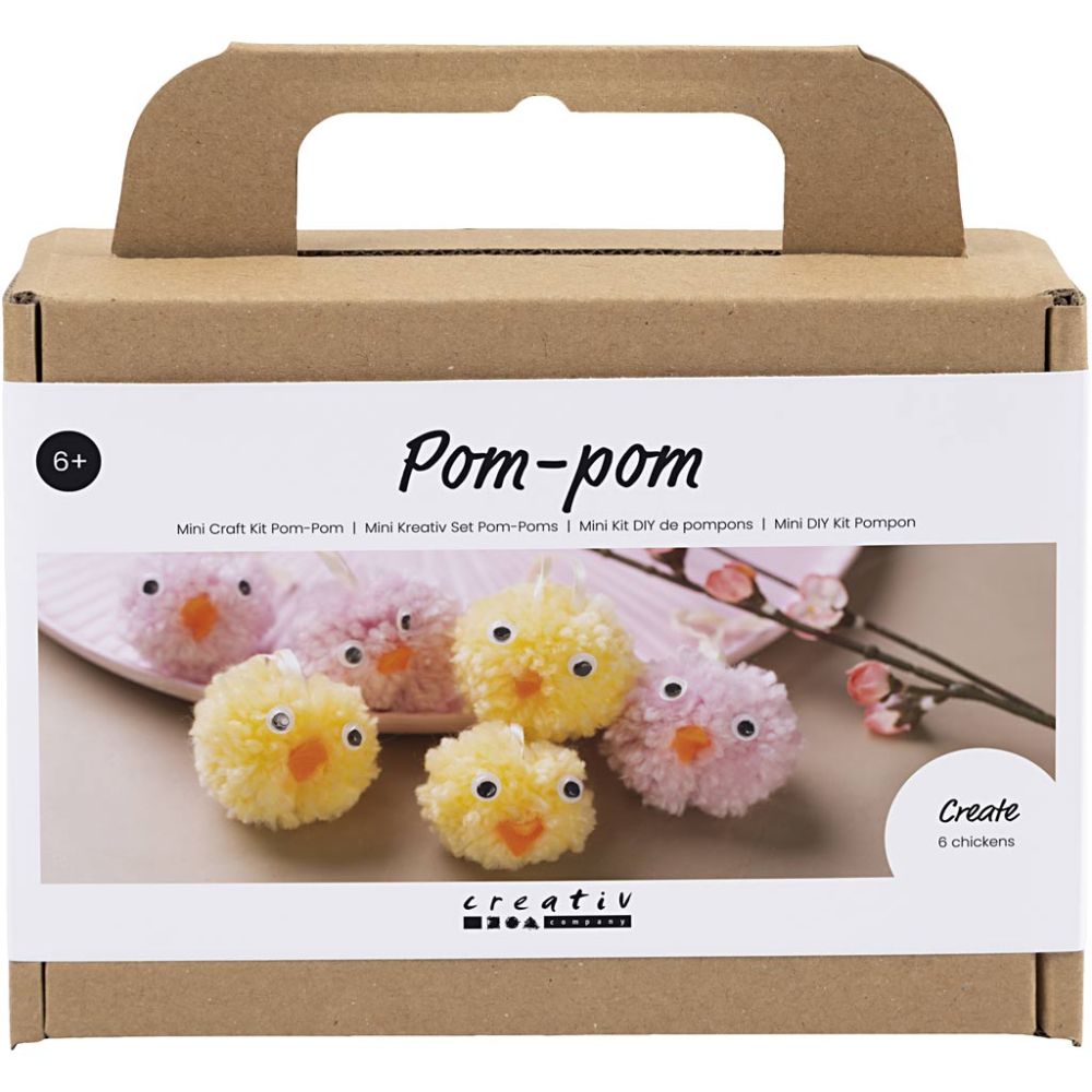 Mini Kreativ Set Pompons – Süße Küken selber basteln Creativ Company - malmichbuntbest.com
