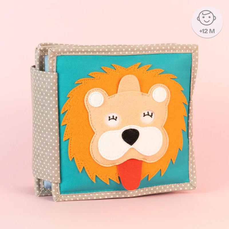 Mini Quiet Book "Dösender Löwe" Jolly Designs - malmichbuntbest.com