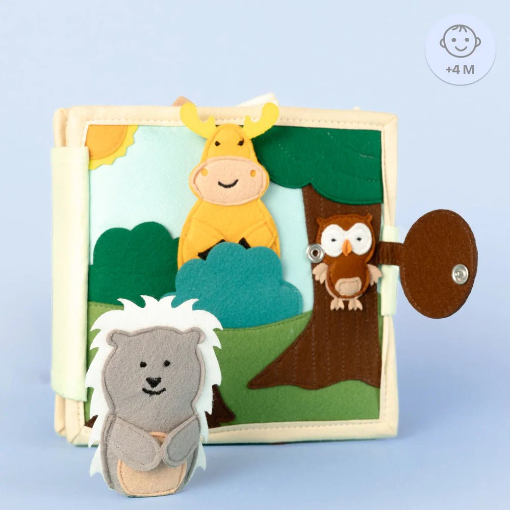 Mini Quiet Book "Tierfreunde" (ab 4 Monaten) Jolly Designs - malmichbuntbest.com