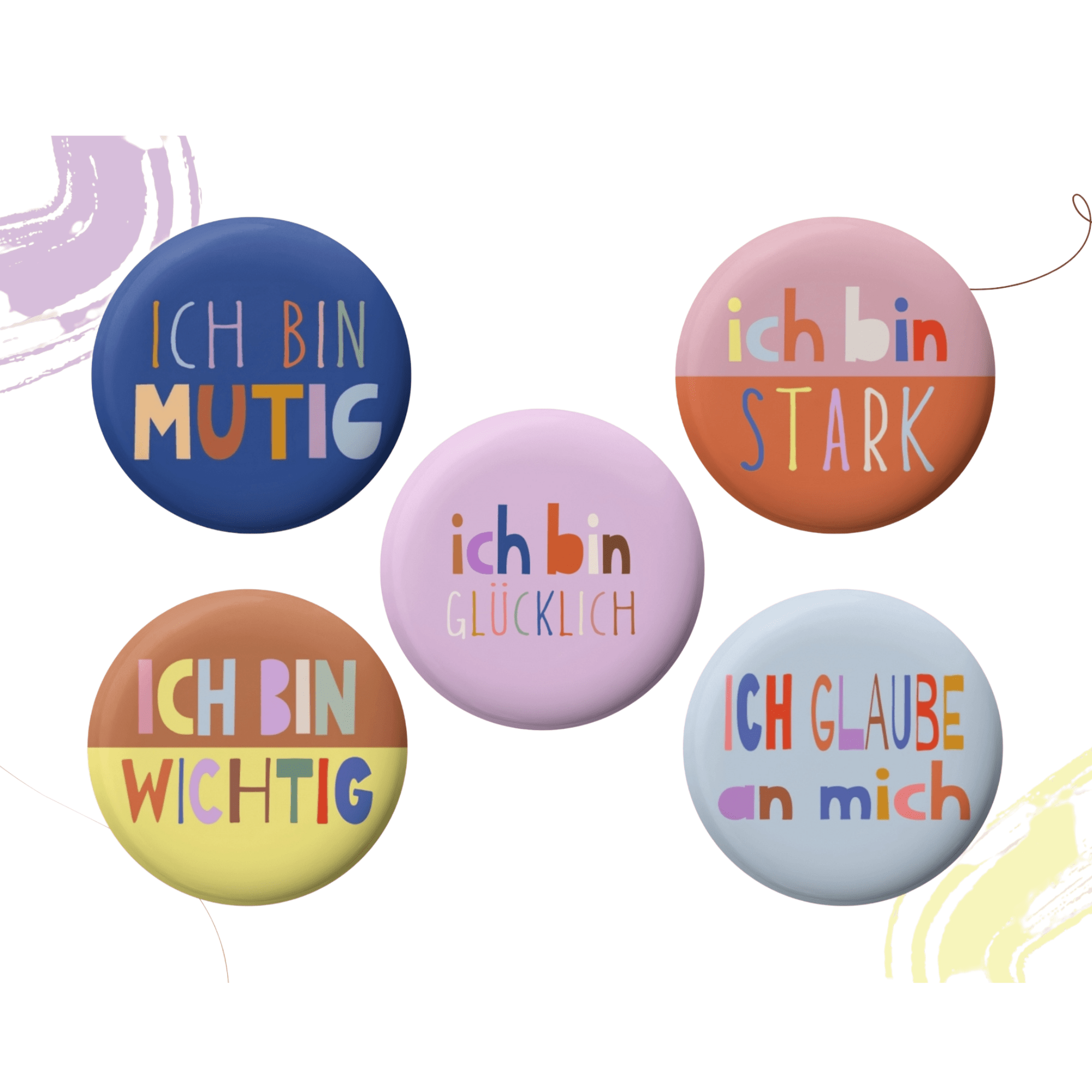 Modern Kids Art - Magnet Affirmation, verschiedene Motive Modern Kids Art - malmichbuntbest.com