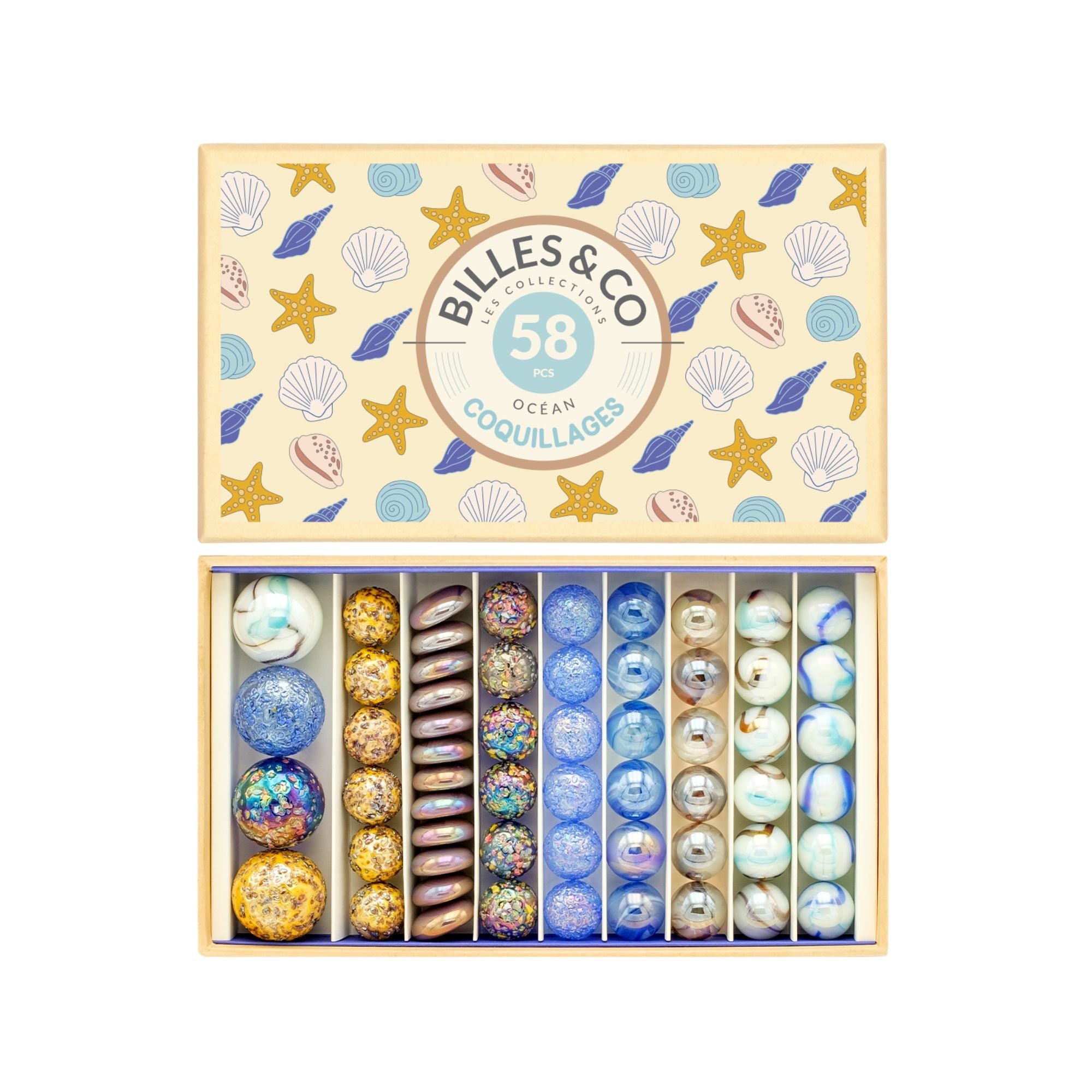 Murmel - Box Muscheln Billes & Co - malmichbuntbest.com