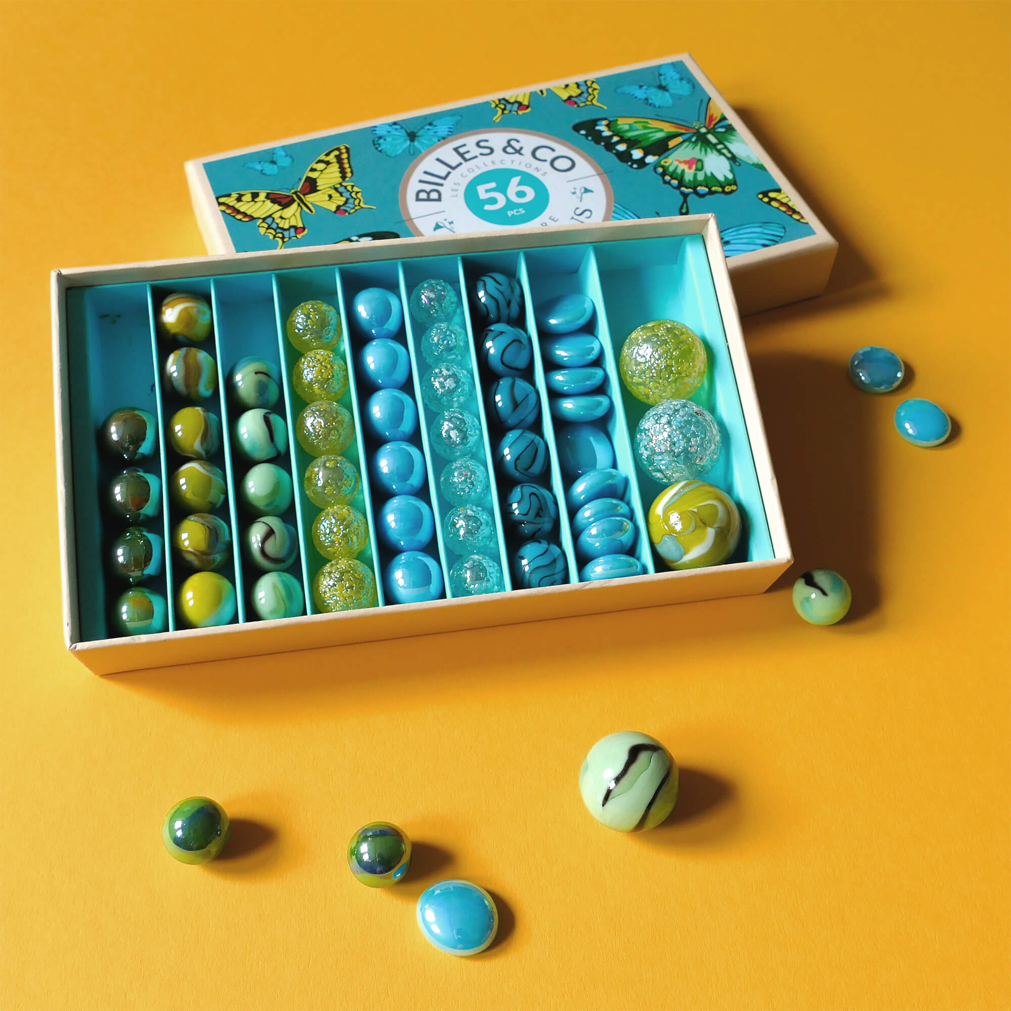 Murmel - Box Schmetterling Billes & Co - malmichbuntbest.com