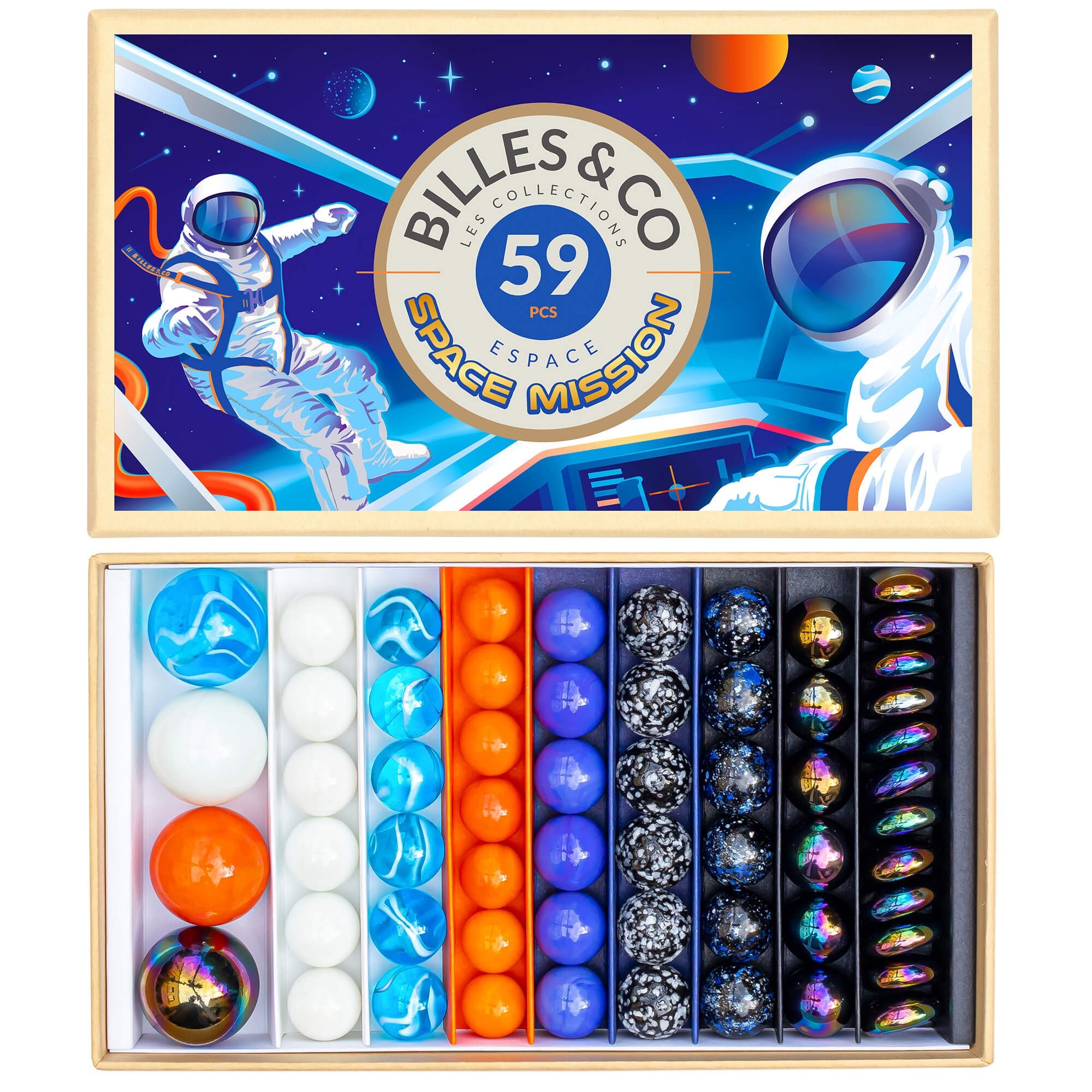 Murmel - Box Weltraum Mission Billes & Co - malmichbuntbest.com
