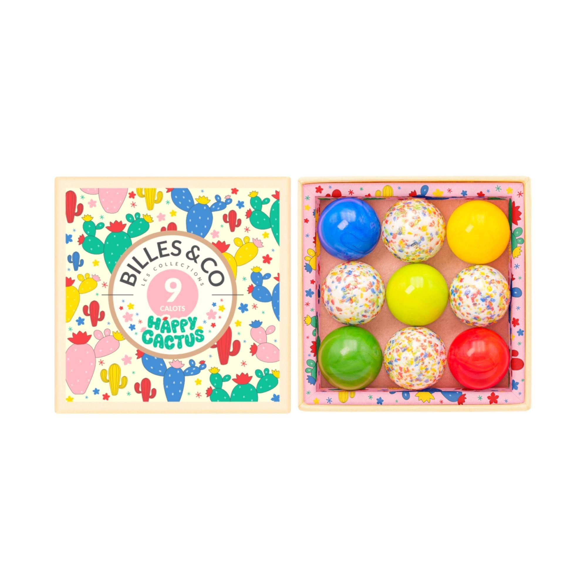 Murmeln Happy Cactus Mini - Box Calots Billes & Co - malmichbuntbest.com
