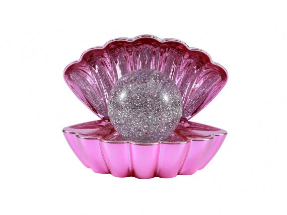 Muschellampe Rosa Metallic – Dekorative Tischlampe in Muschelform | i - Total i - Total - malmichbuntbest.com