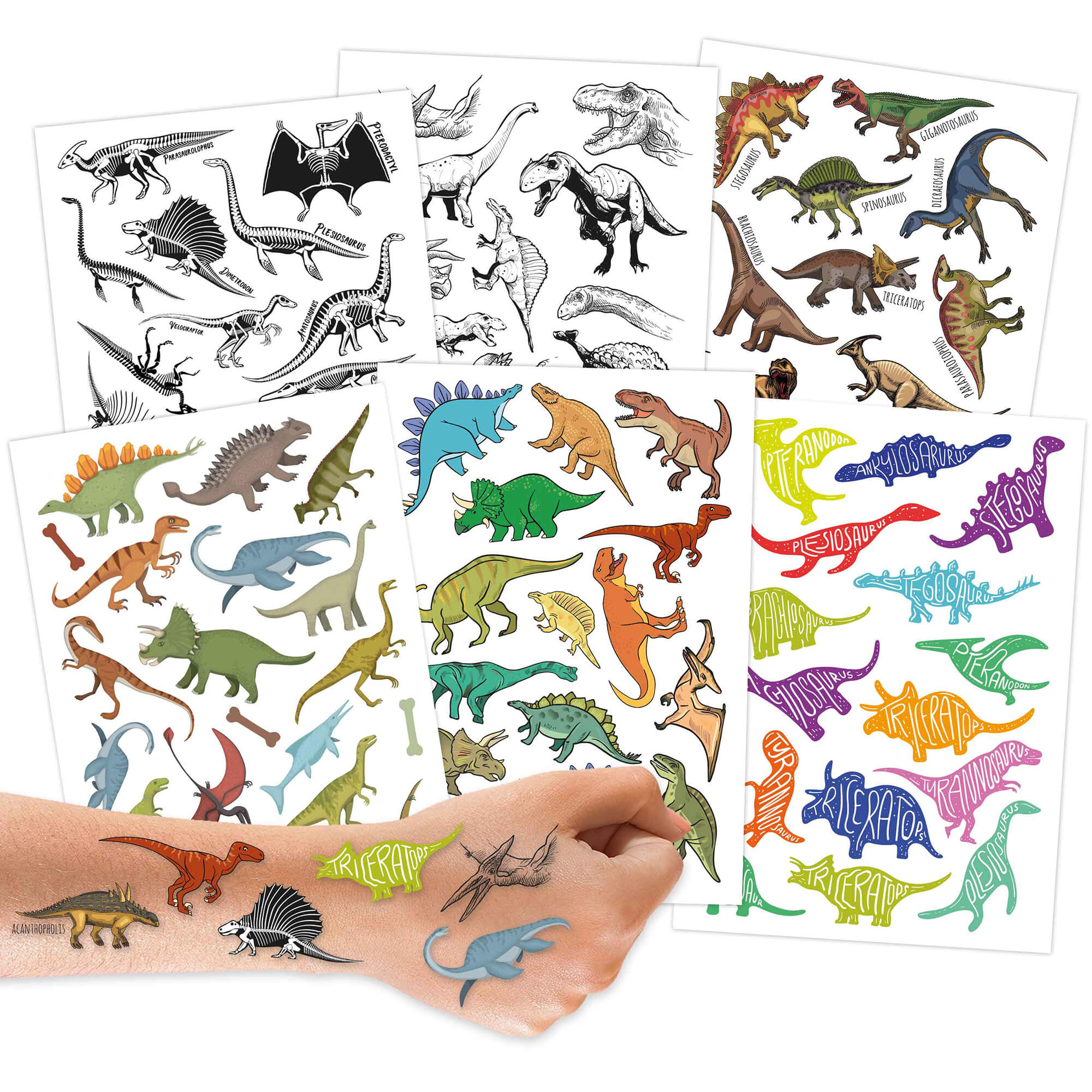 Papierdrachen Kindertattoos Dinos Papierdrachen - malmichbuntbest.com