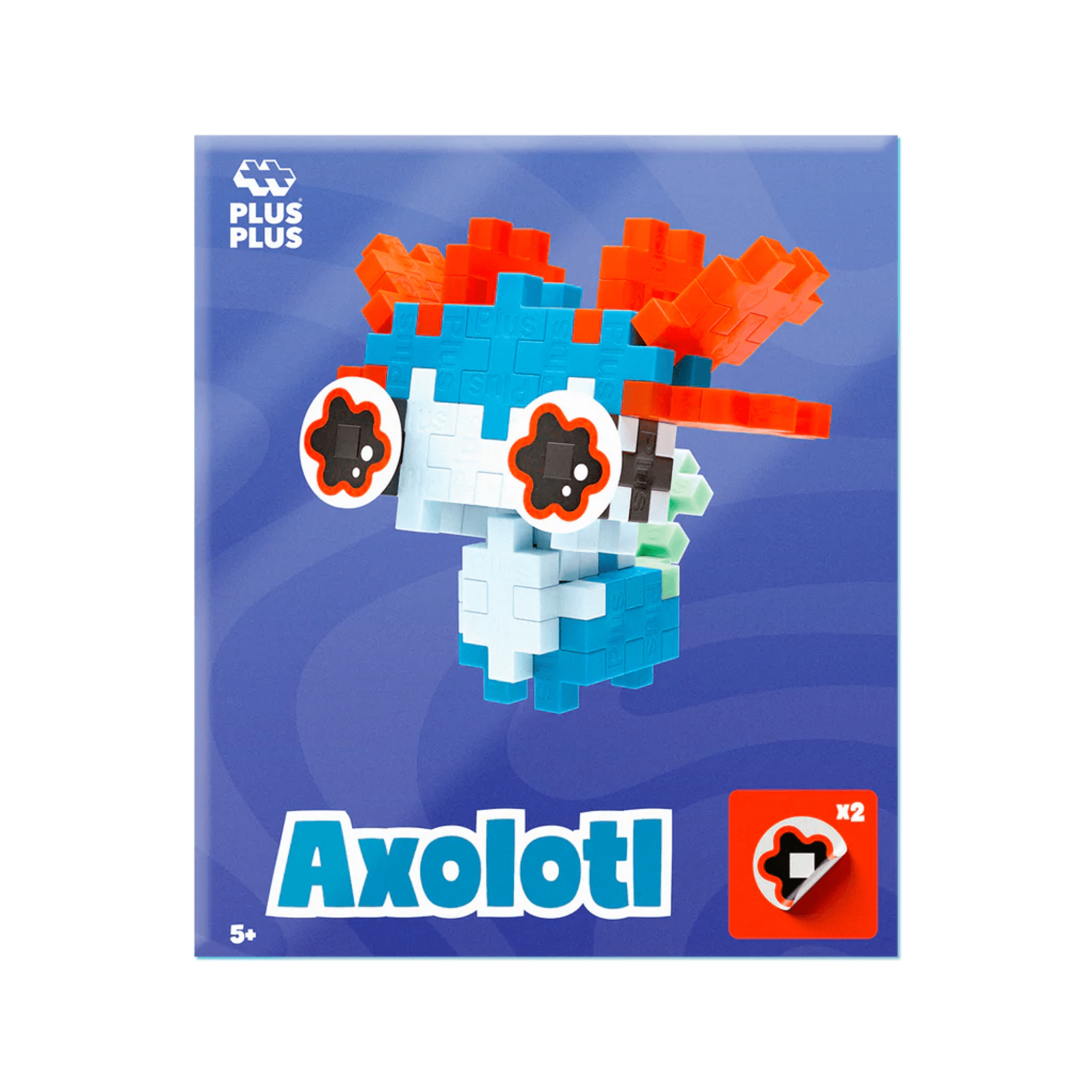 Plus - Plus Kreativ Bausteine Haustiere - Axolotl (blau) Plus Plus - malmichbuntbest.com