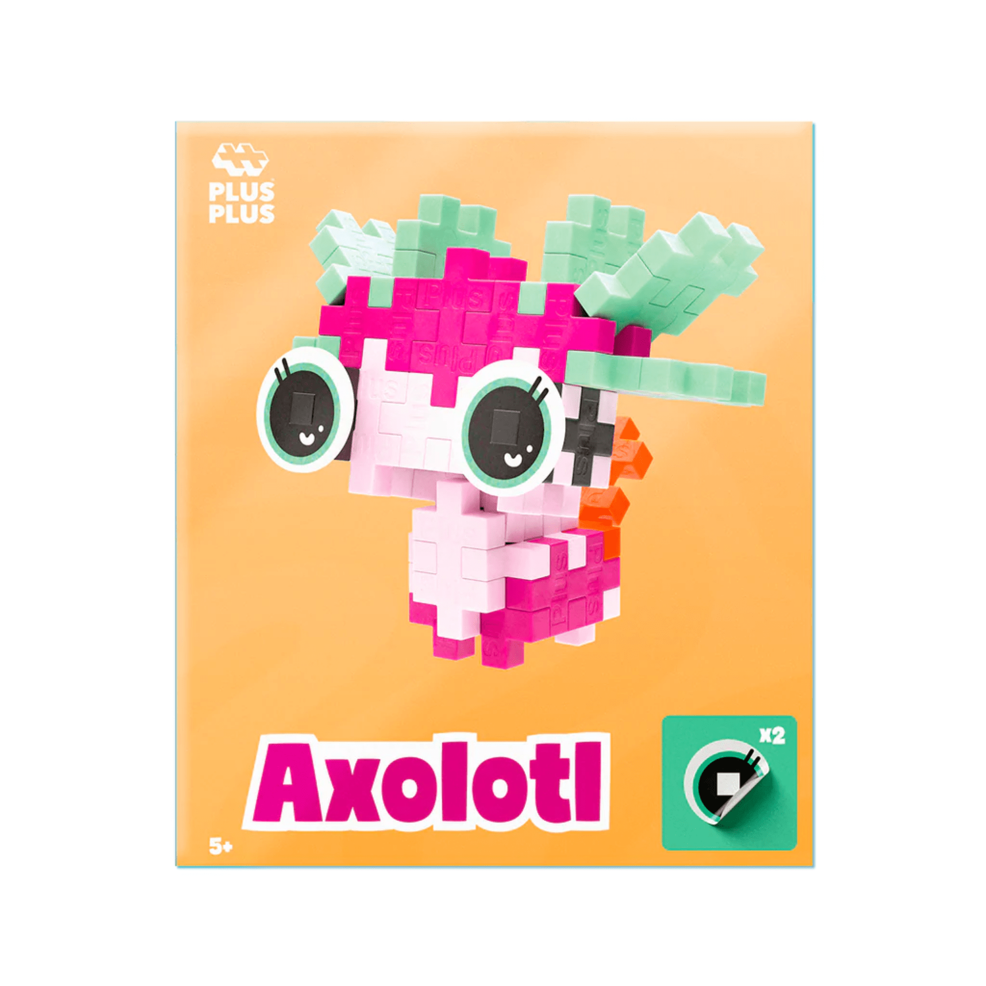 Plus - Plus Kreativ Bausteine Haustiere - Axolotl (rosa) Plus Plus - malmichbuntbest.com