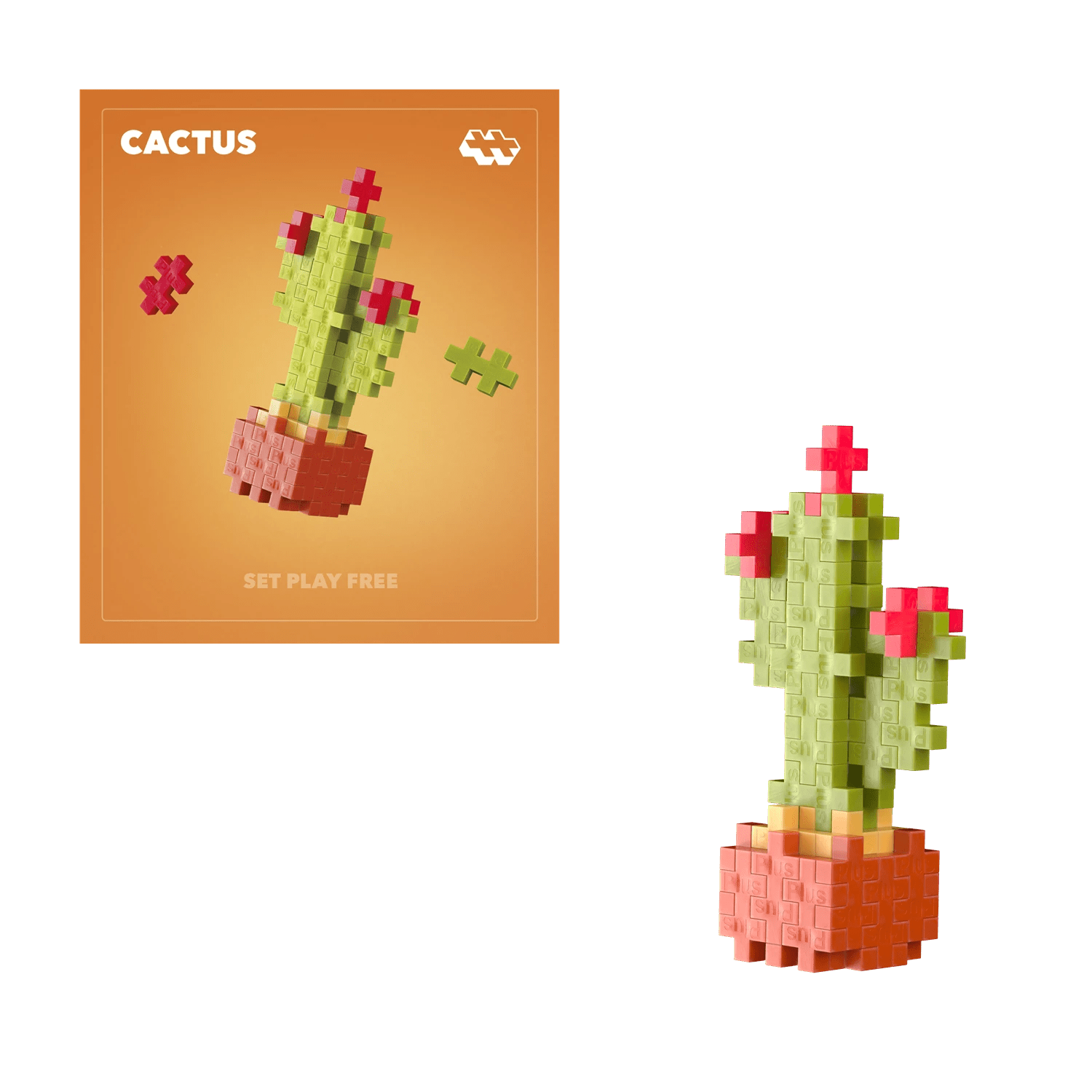 Plus - Plus Kreativ Bausteine Pflanzen Kaktus (Calm Cactus) Plus Plus - malmichbuntbest.com