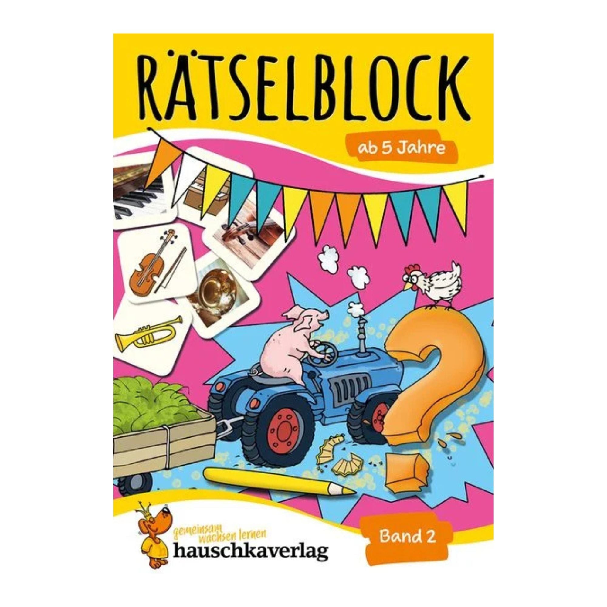 Rätselblock ab 5 Jahre, Band 2 - Nr. 636 Hauschka Verlag - malmichbuntbest.com